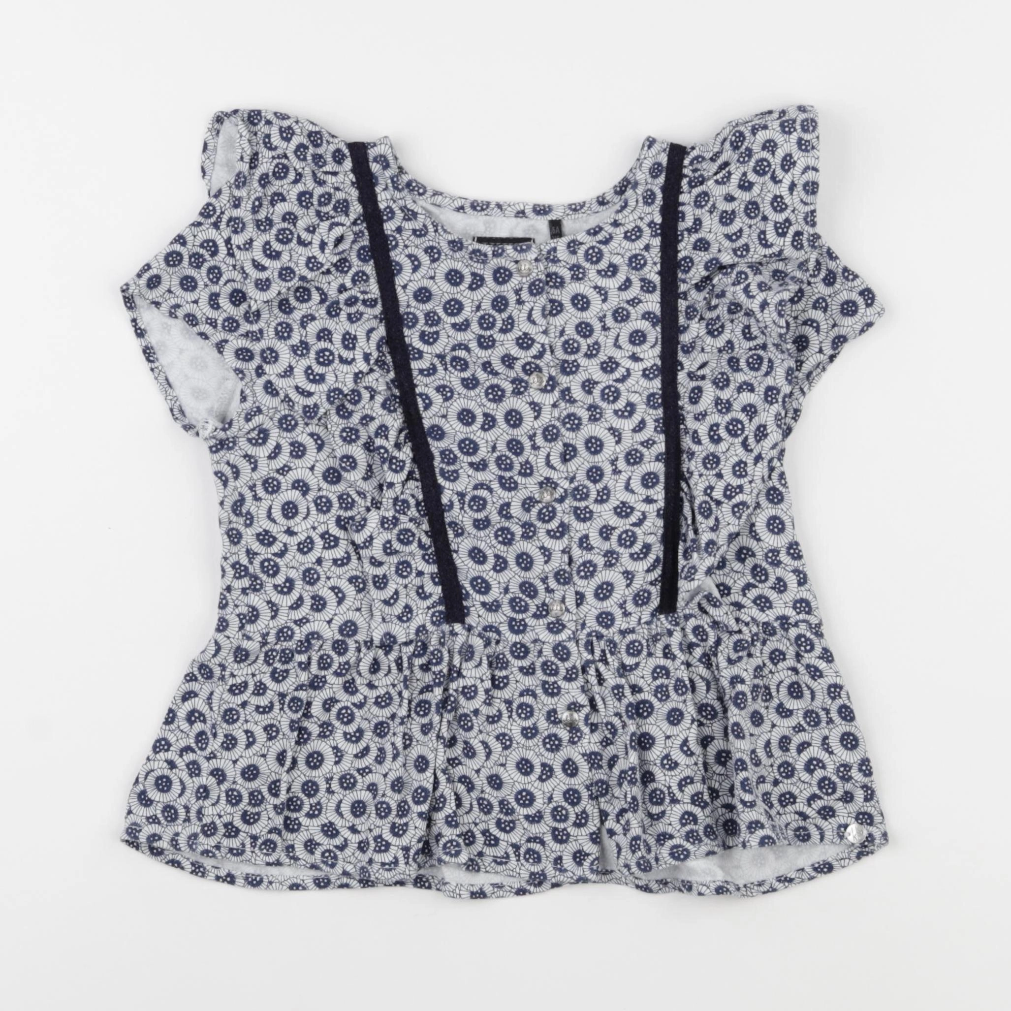 IKKS - blouse bleu - 6 ans