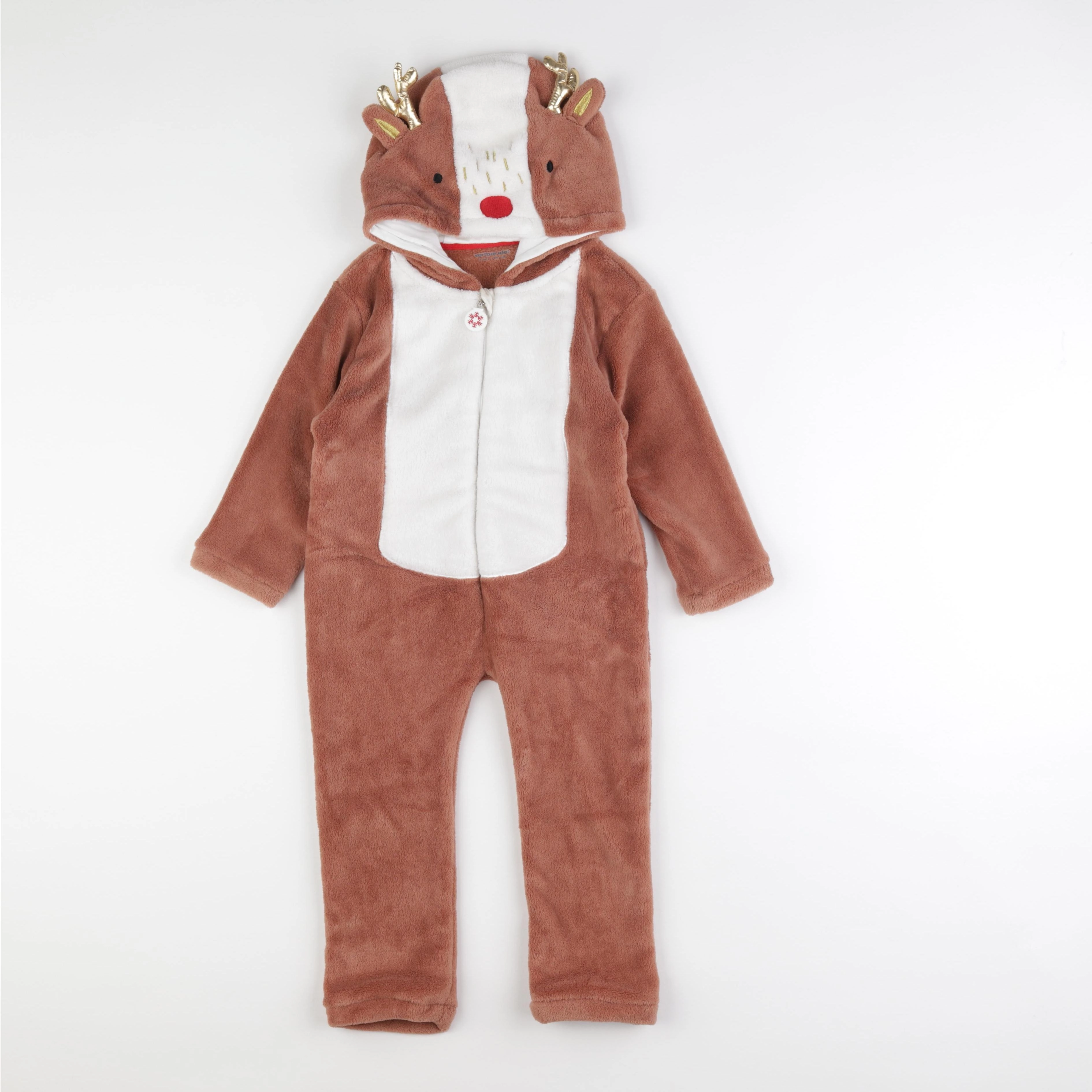 Vertbaudet - sur-pyjama marron - 3 ans