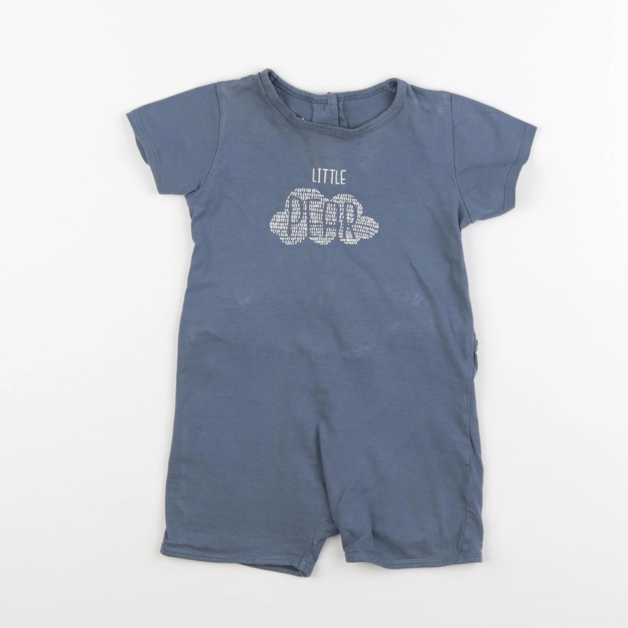 Vertbaudet - pyjama coton bleu - 24 mois
