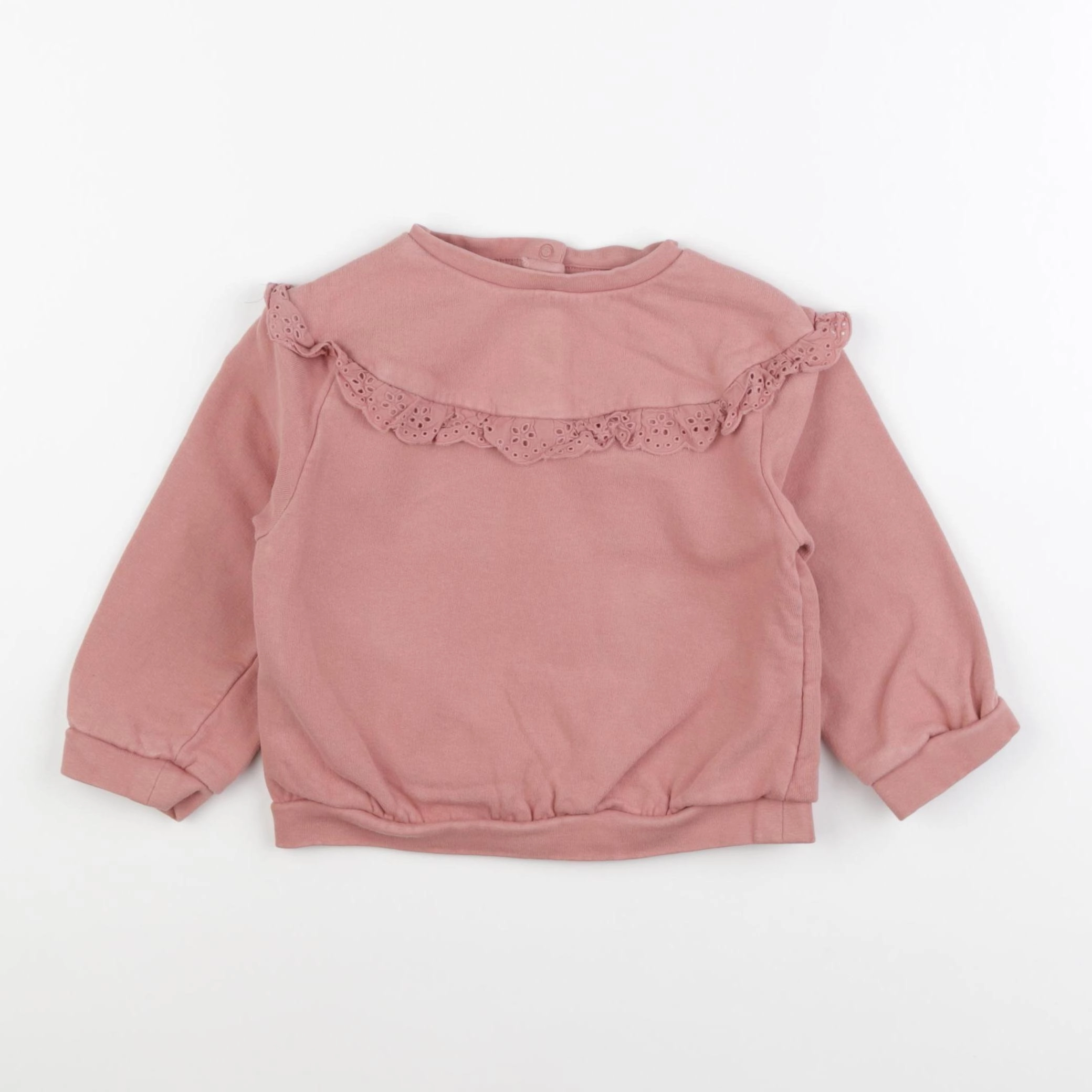 Vertbaudet - sweat rose - 24 mois