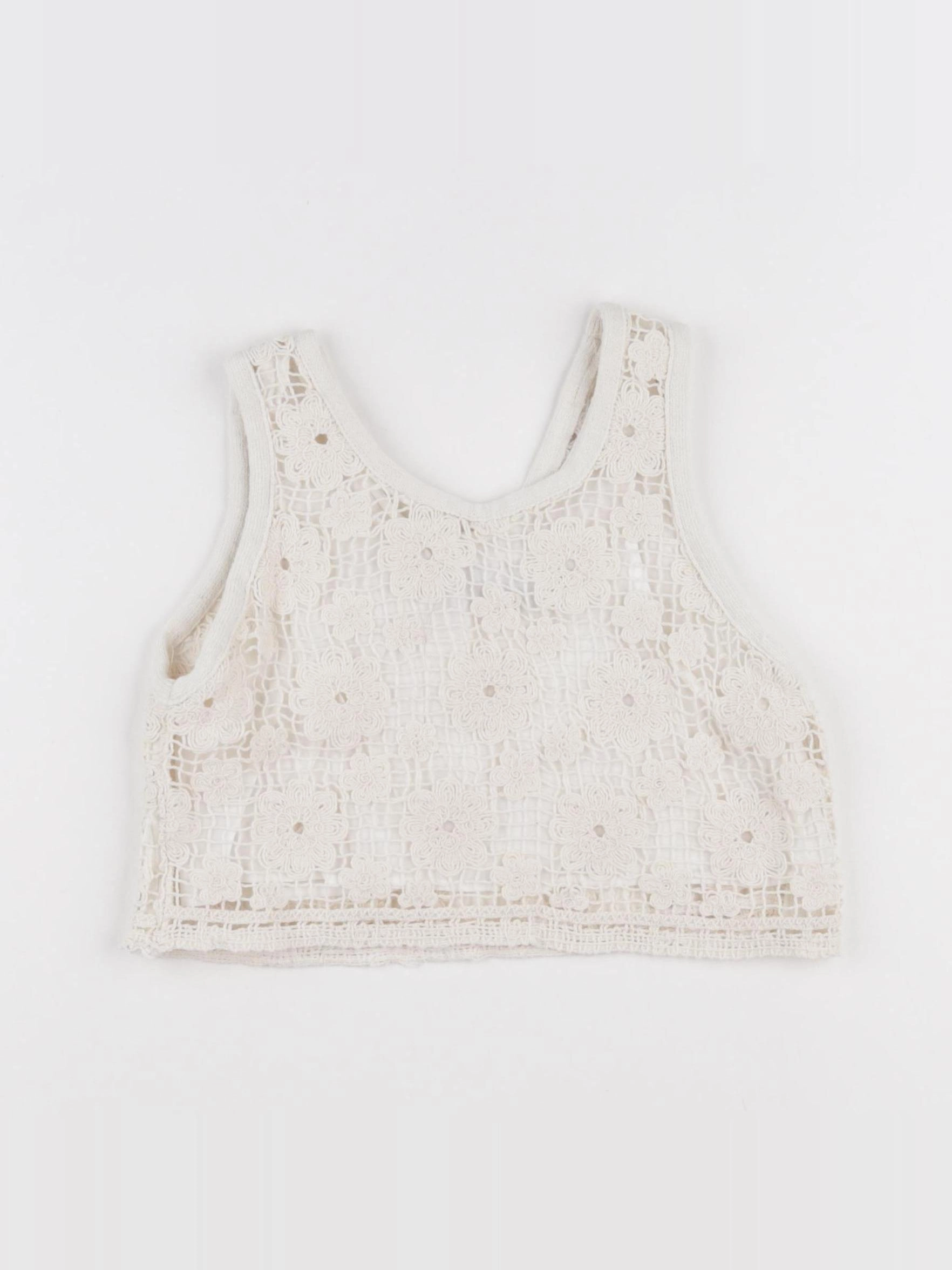 Zara - tee-shirt beige - 7 ans