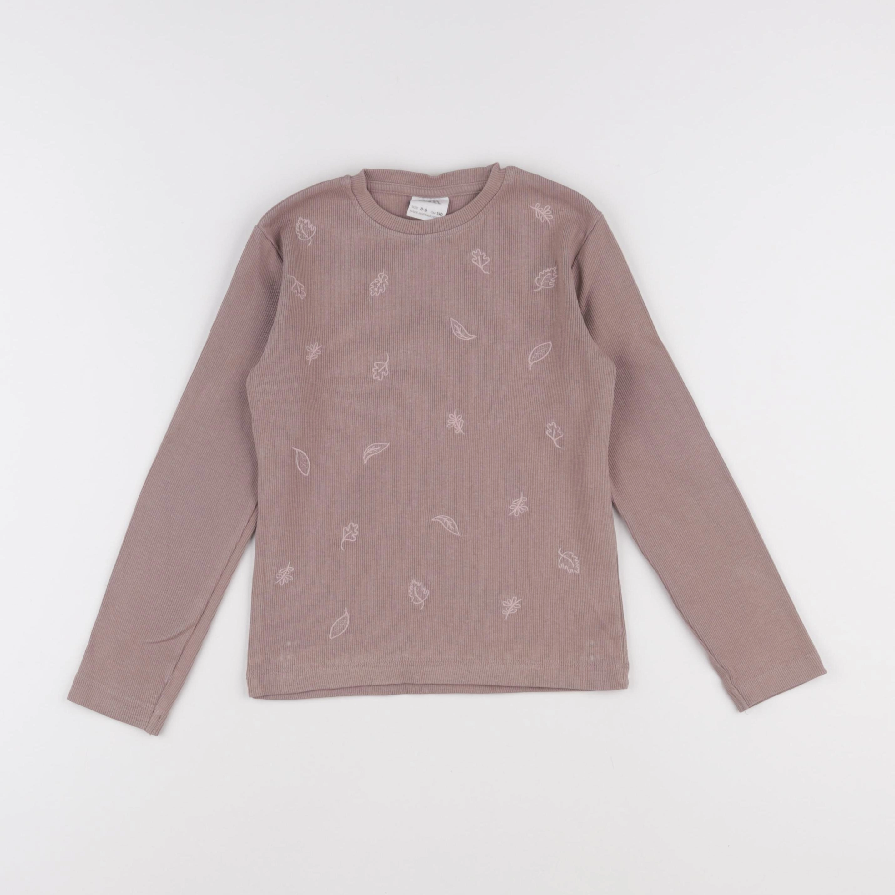 Zara - tee-shirt marron - 8/9 ans