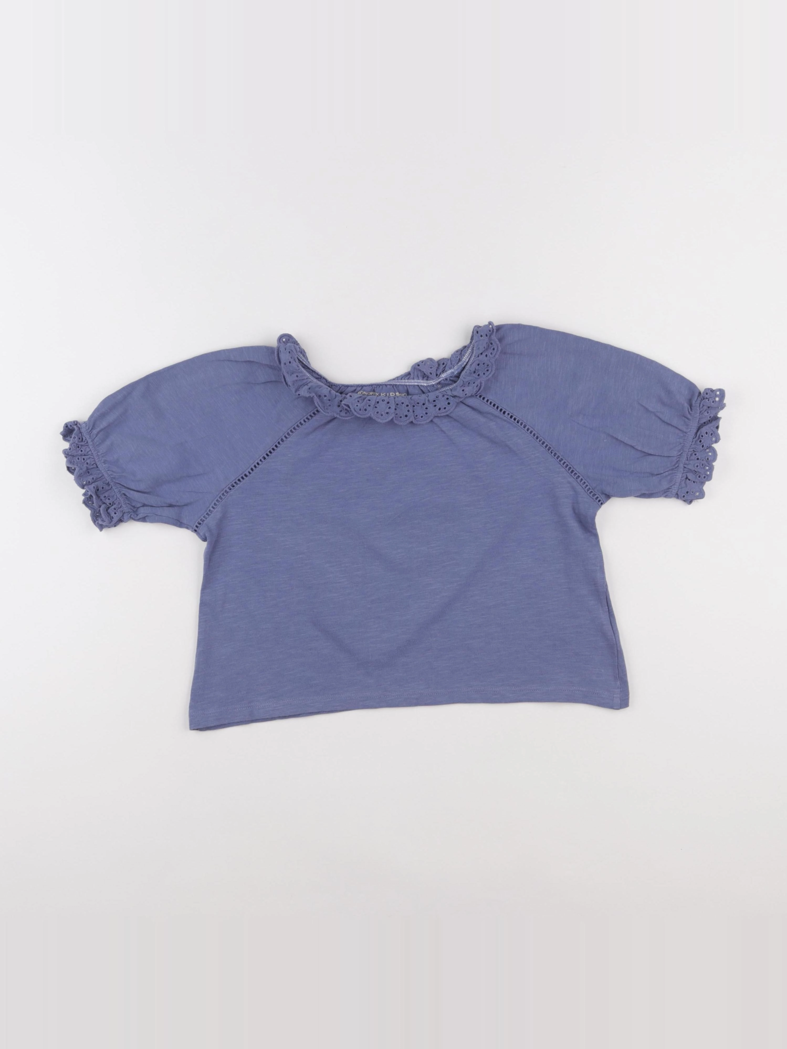 Monoprix - tee-shirt bleu - 8 ans