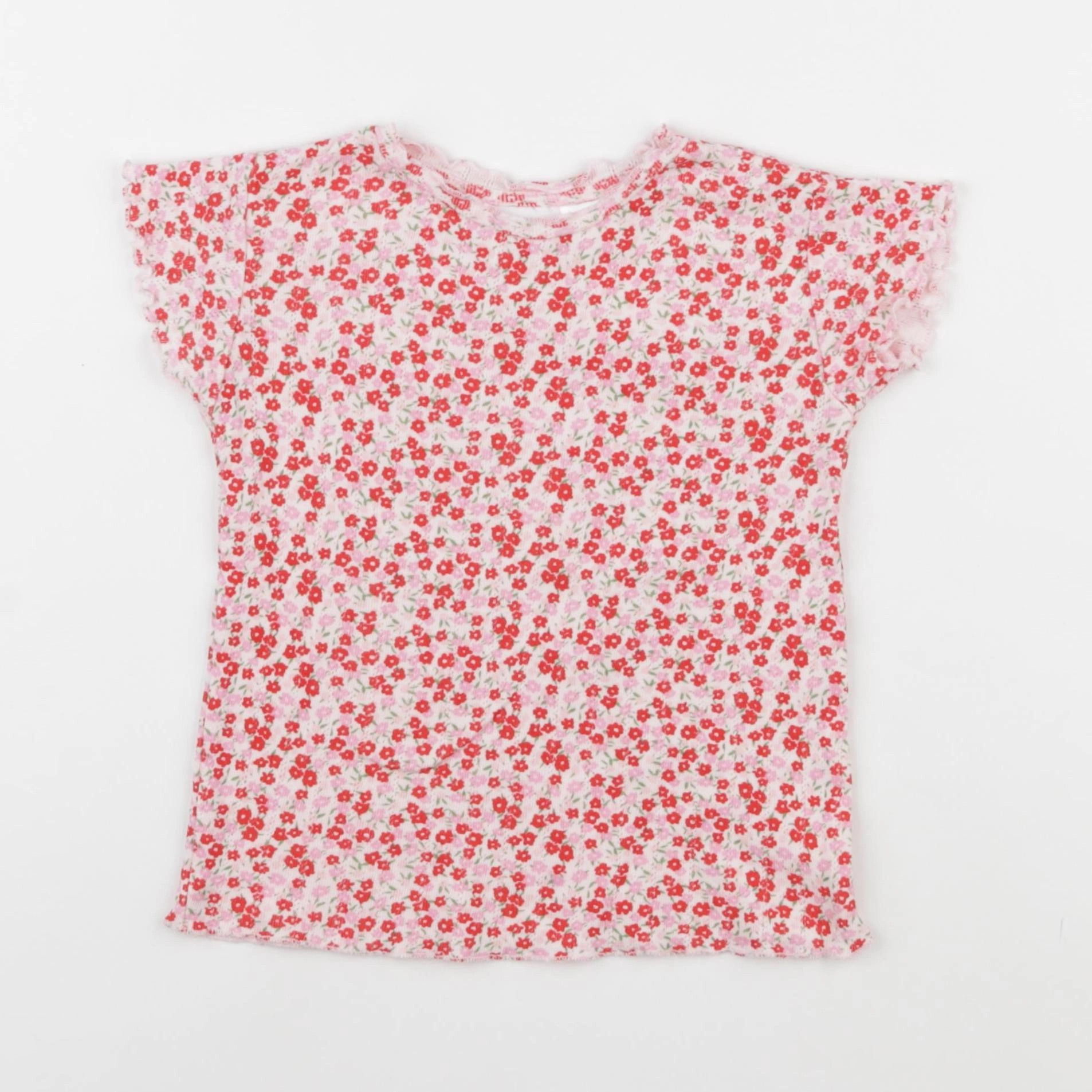 Zara - tee-shirt rouge - 2/3 ans