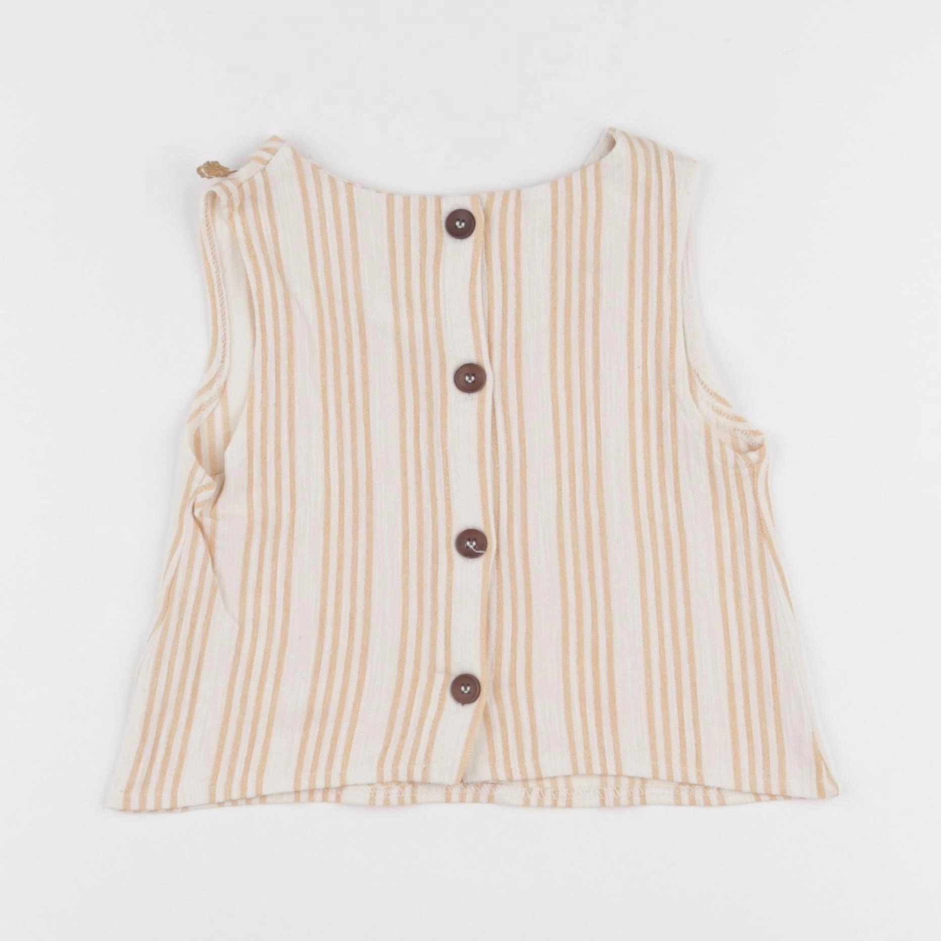 Zara - blouse beige, blanc - 8 ans