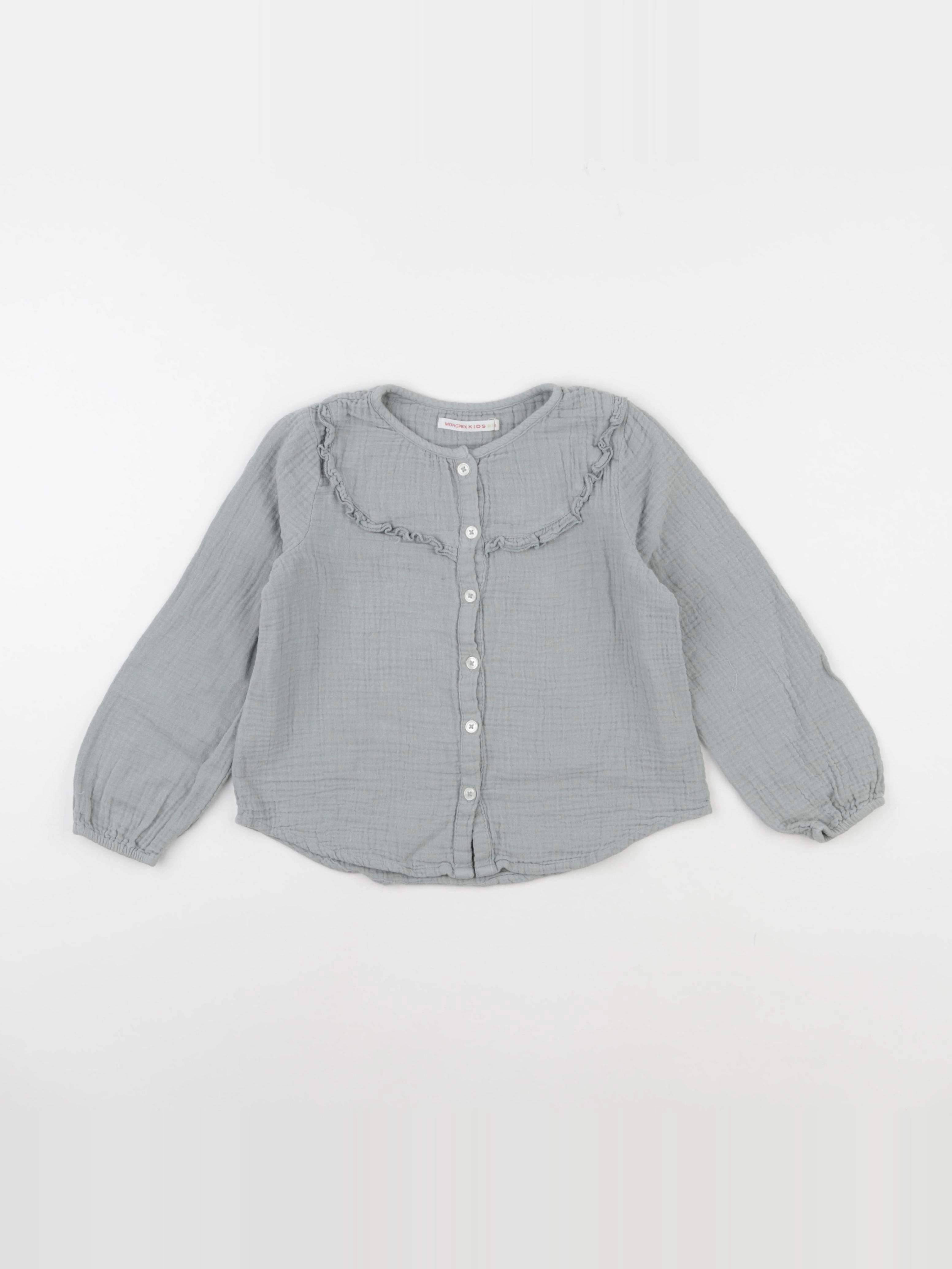 Monoprix - blouse vert - 6 ans