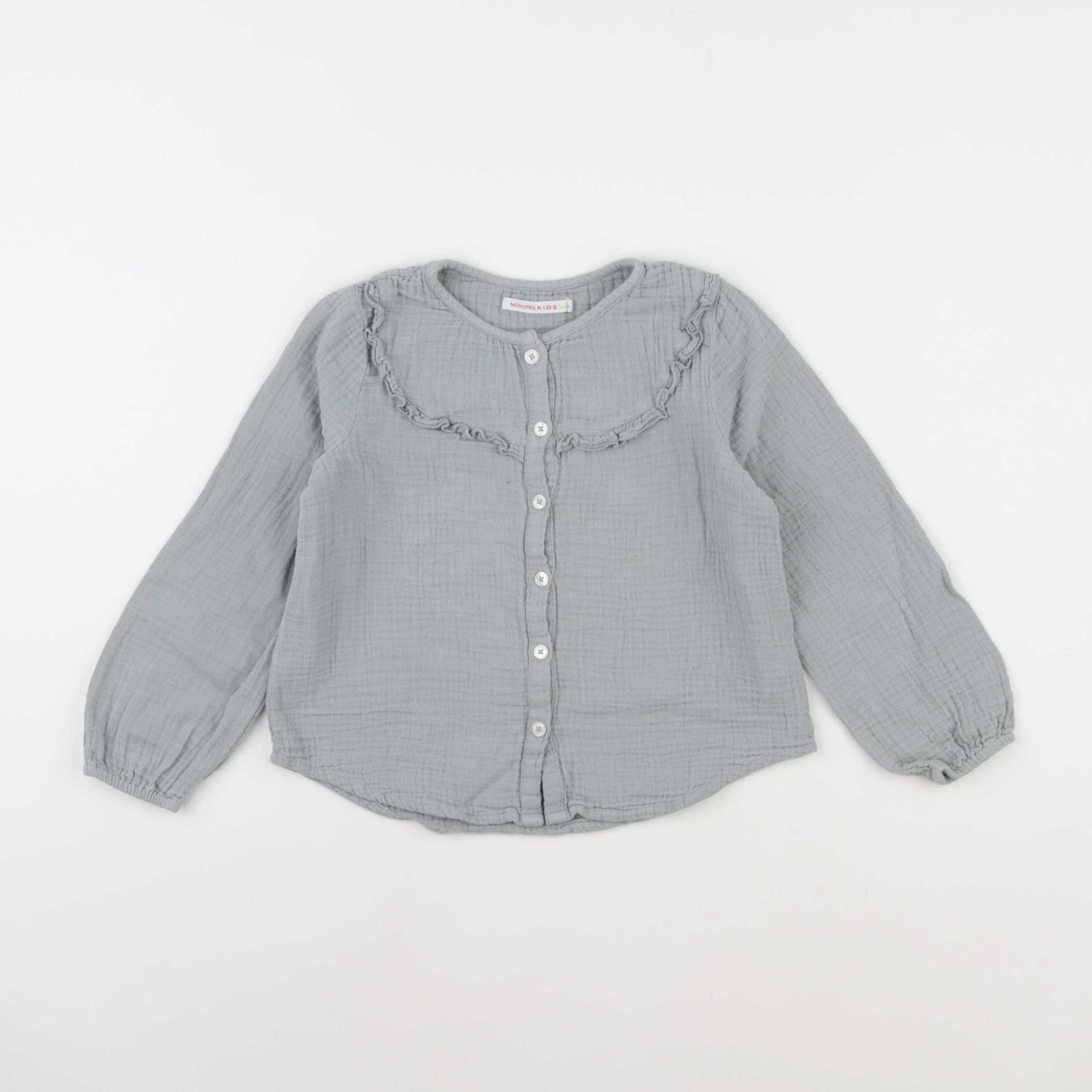 Monoprix - blouse vert - 6 ans
