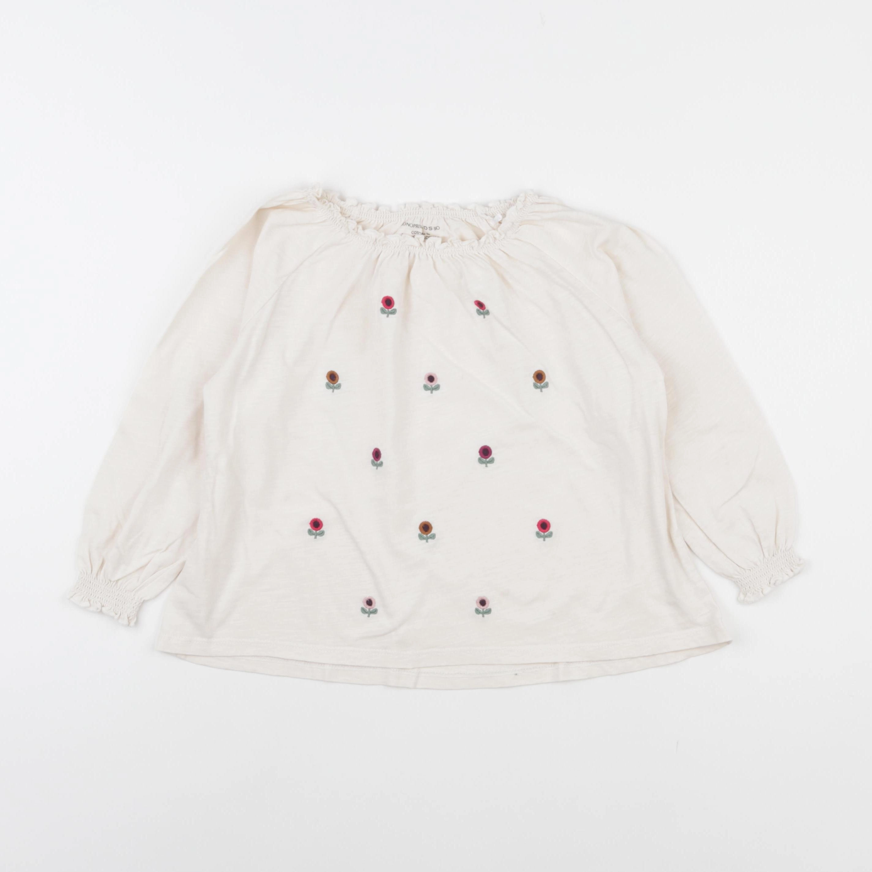 Monoprix - tee-shirt beige - 6 ans