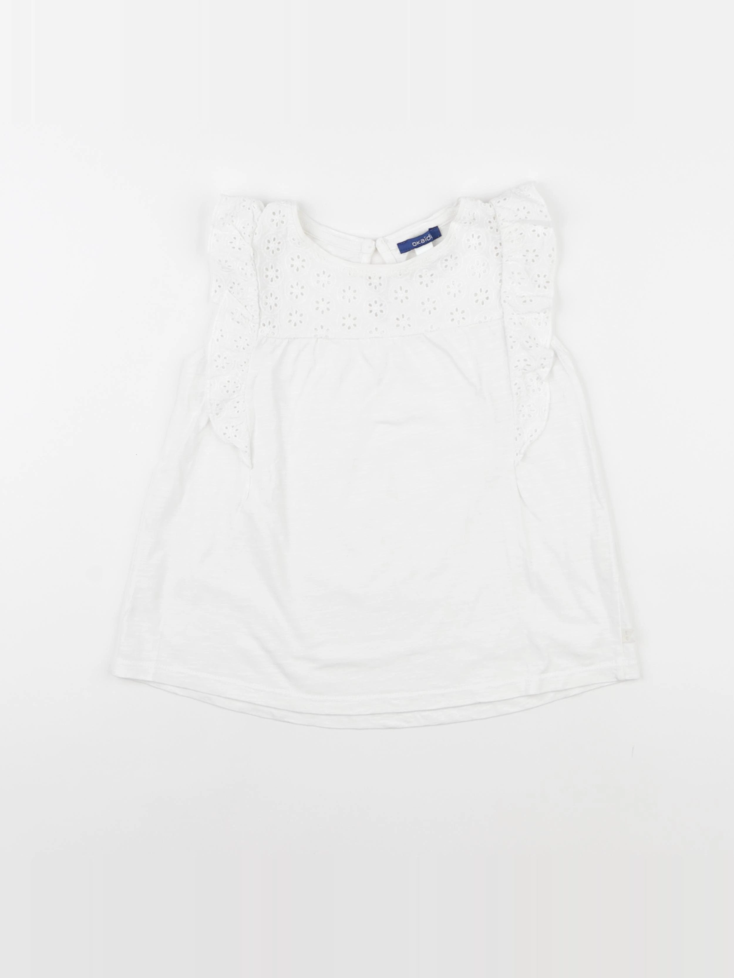 Okaidi - tee-shirt blanc - 8 ans