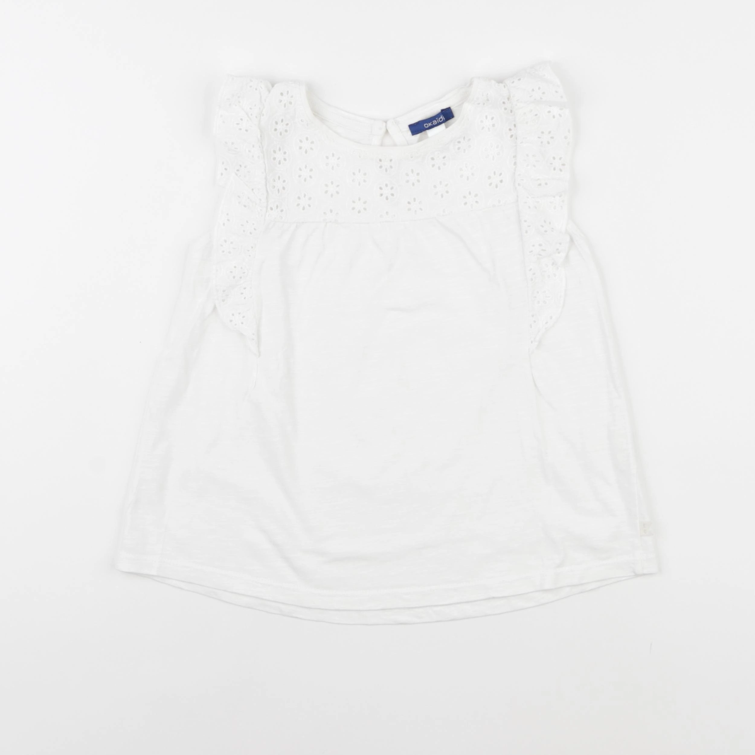 Okaidi - tee-shirt blanc - 8 ans