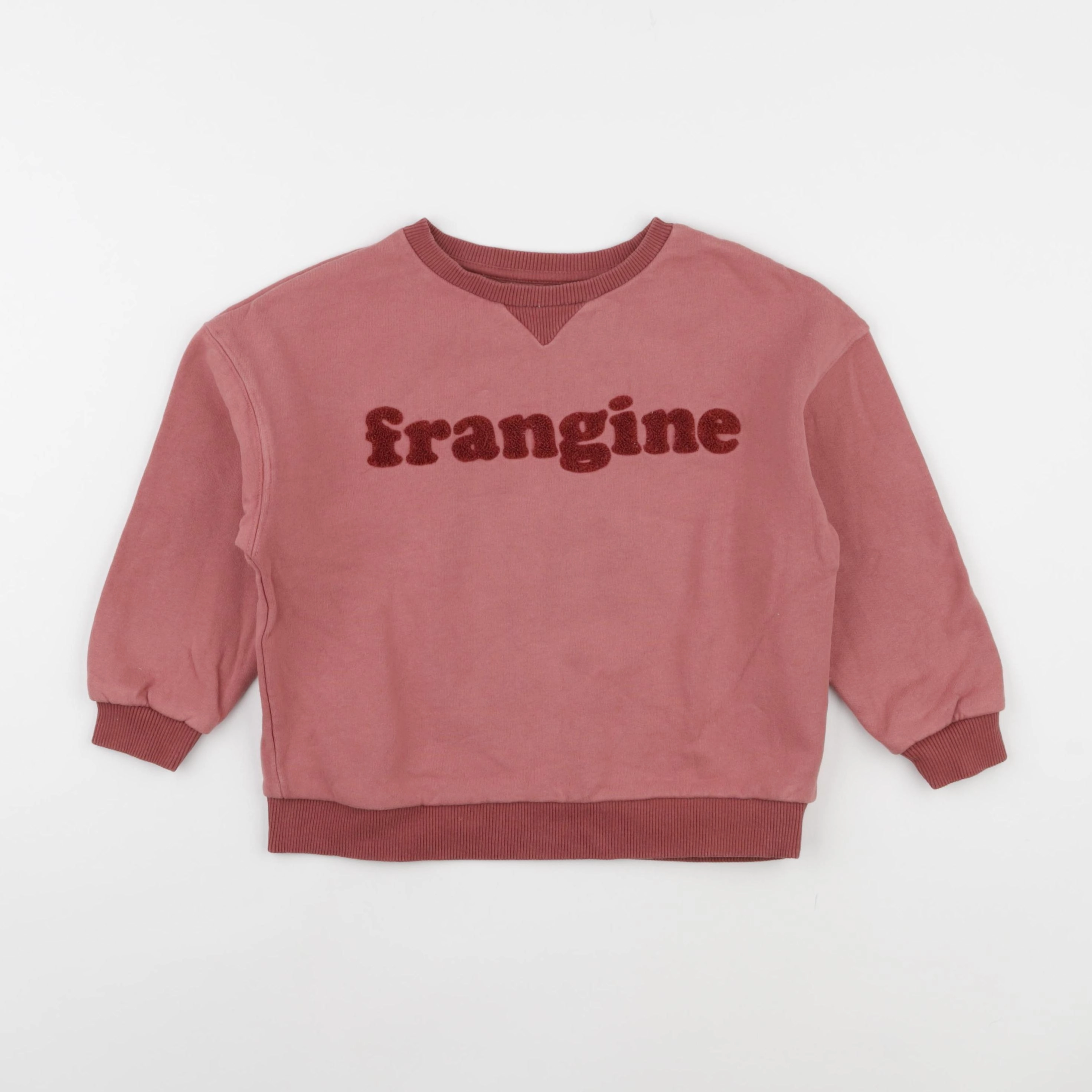 Frangin Frangine - sweat rose - 8 ans