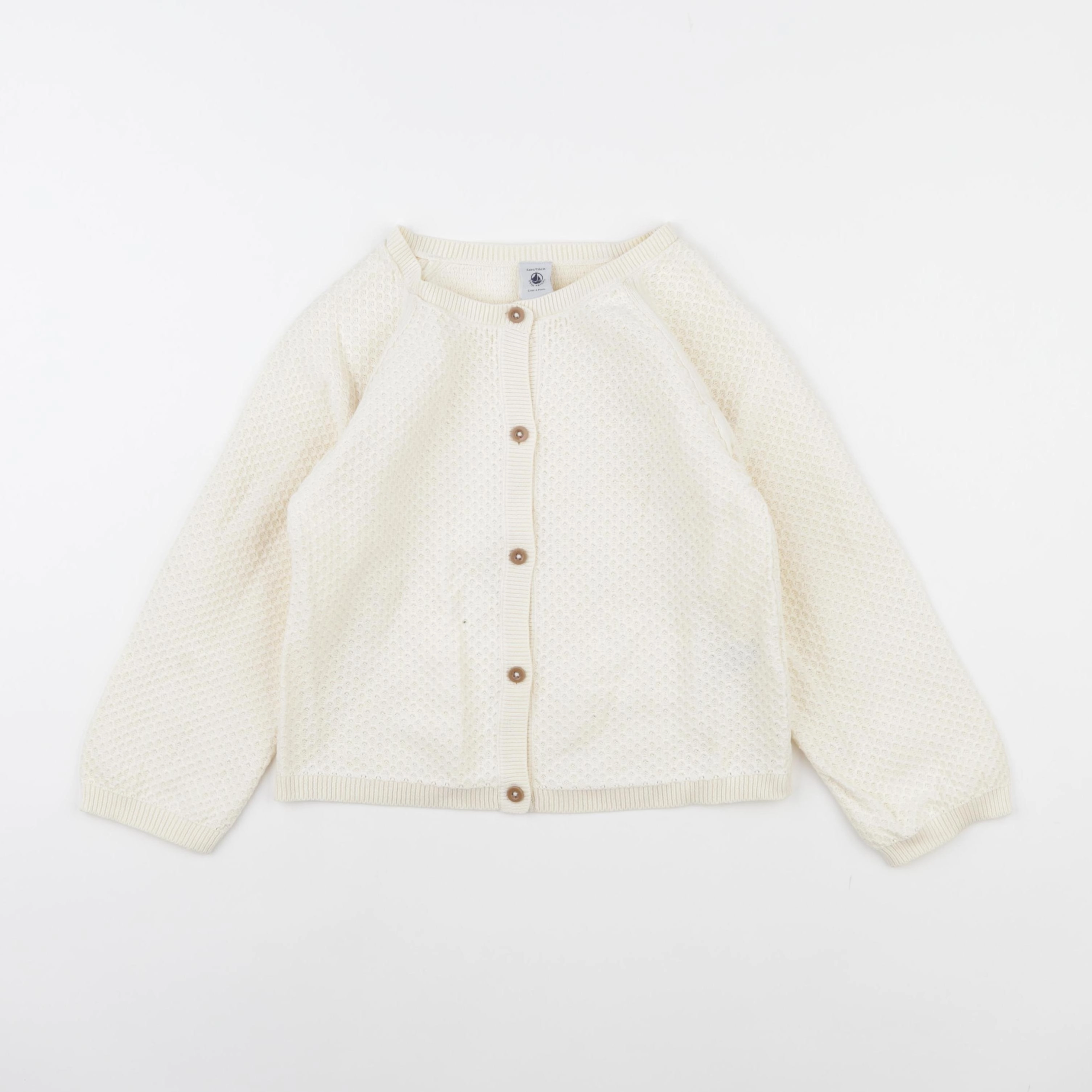 Petit Bateau - gilet beige - 6 ans