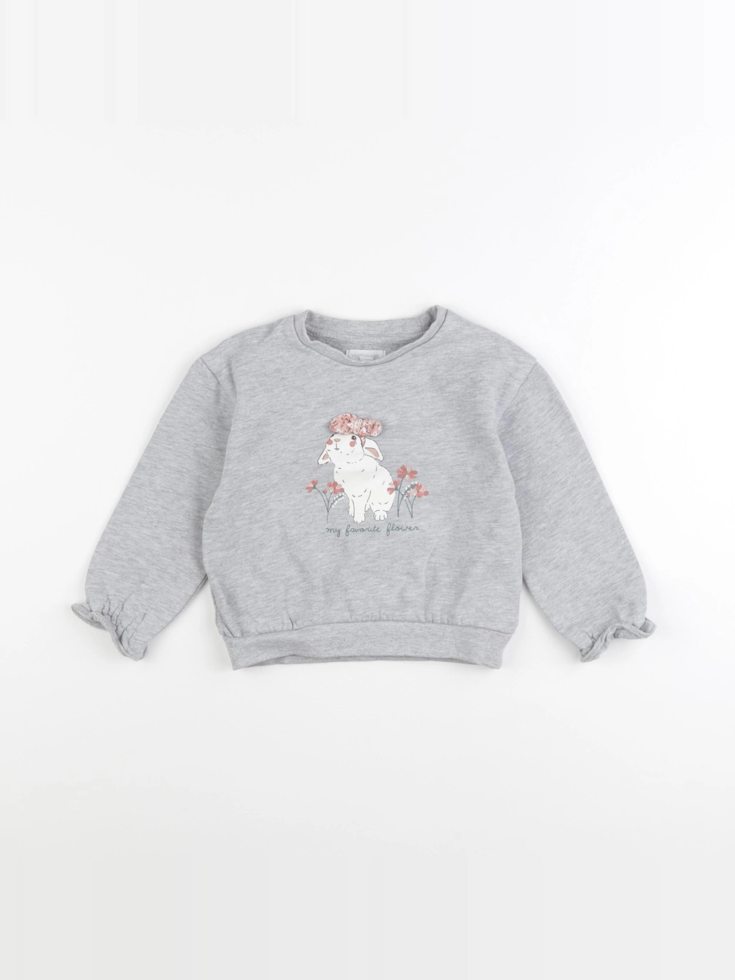 Vertbaudet - sweat gris - 3 ans