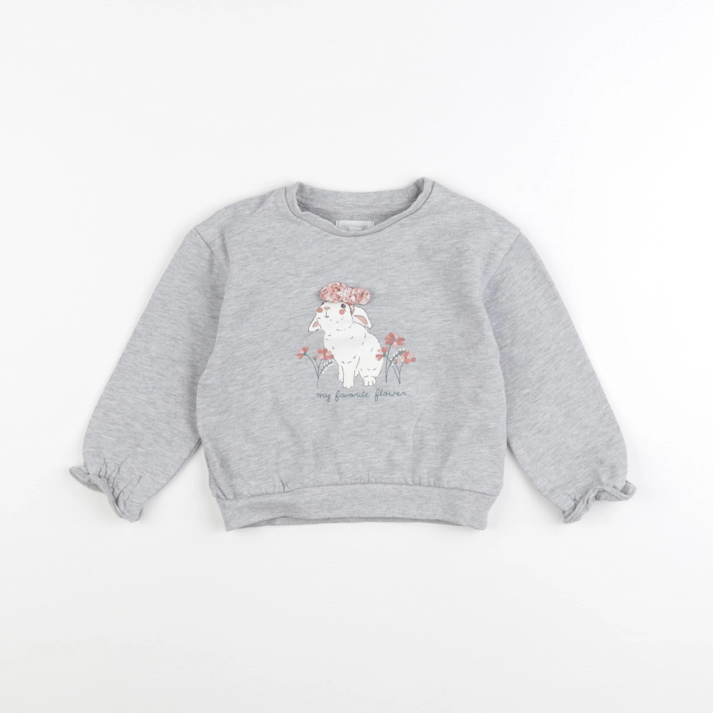 Vertbaudet - sweat gris - 3 ans