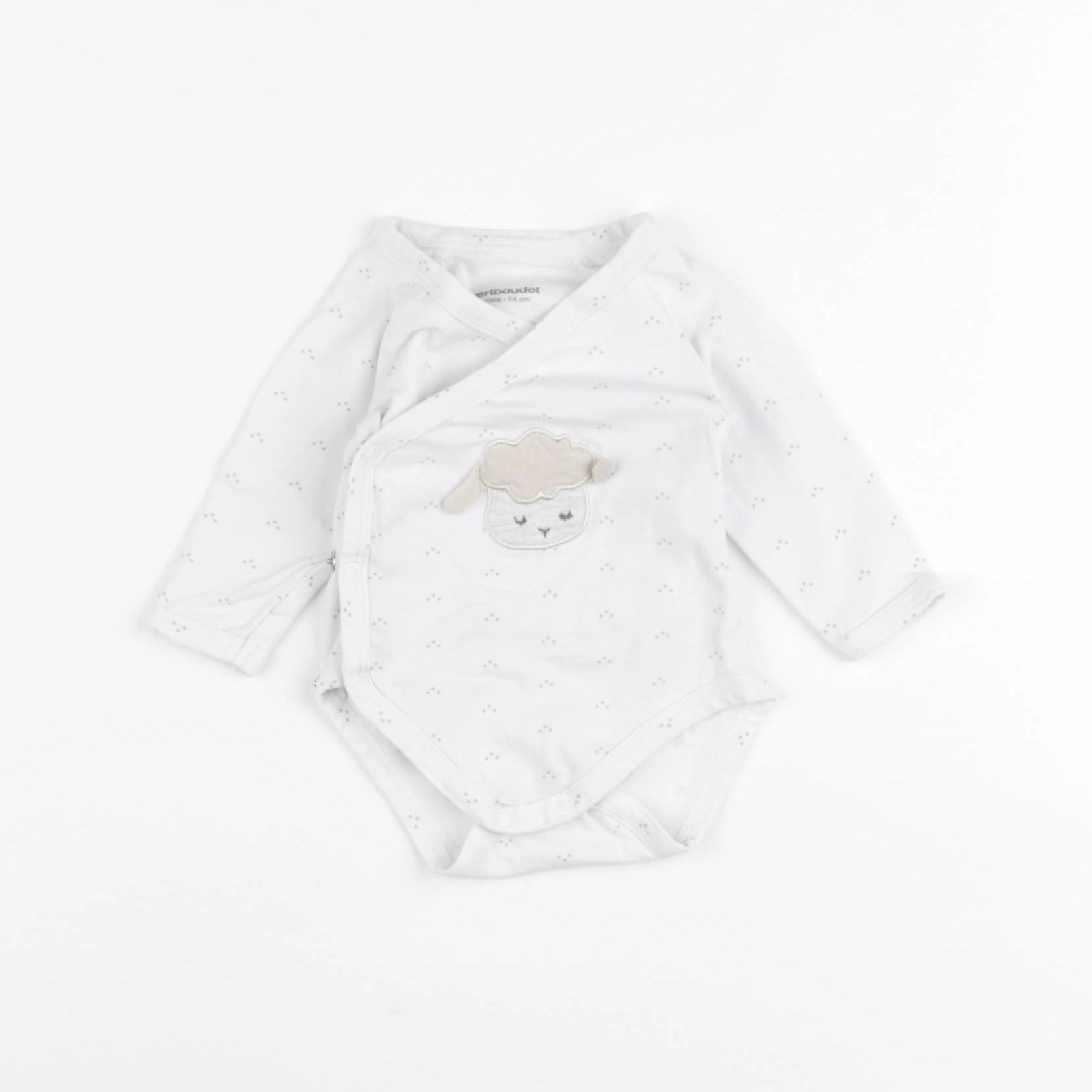 Vertbaudet - body blanc - 1 mois
