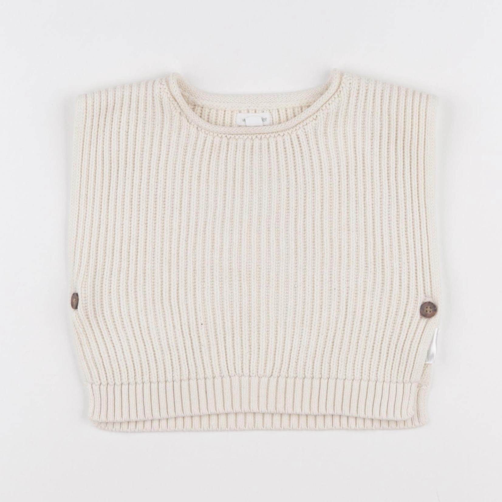 Vertbaudet - pull beige - 18 mois