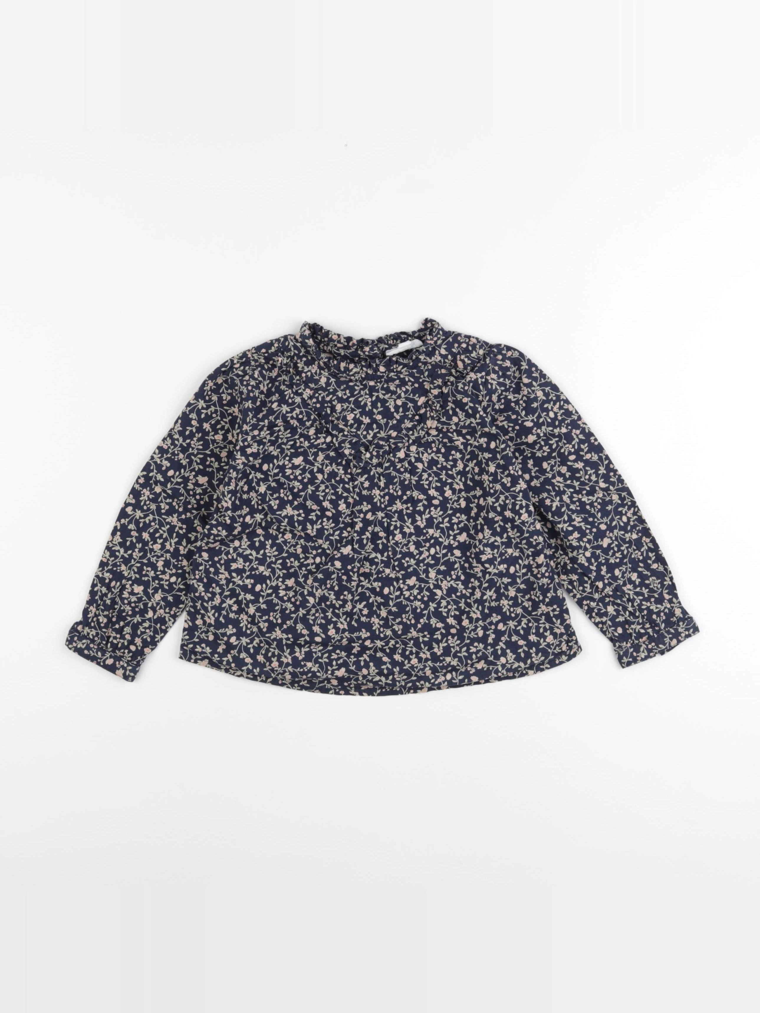 Vertbaudet - blouse bleu - 3 ans