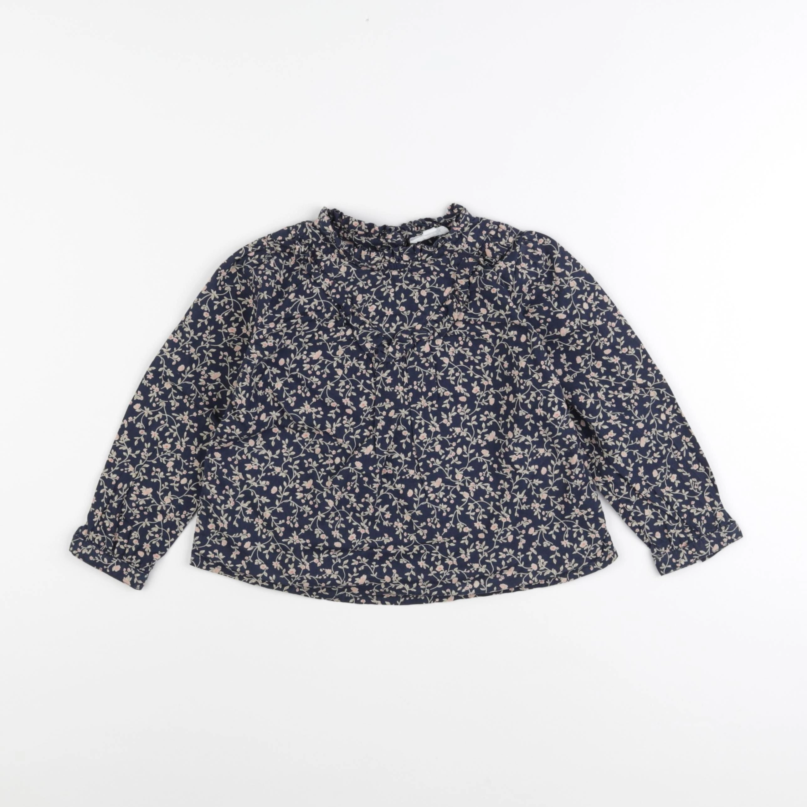 Vertbaudet - blouse bleu - 3 ans