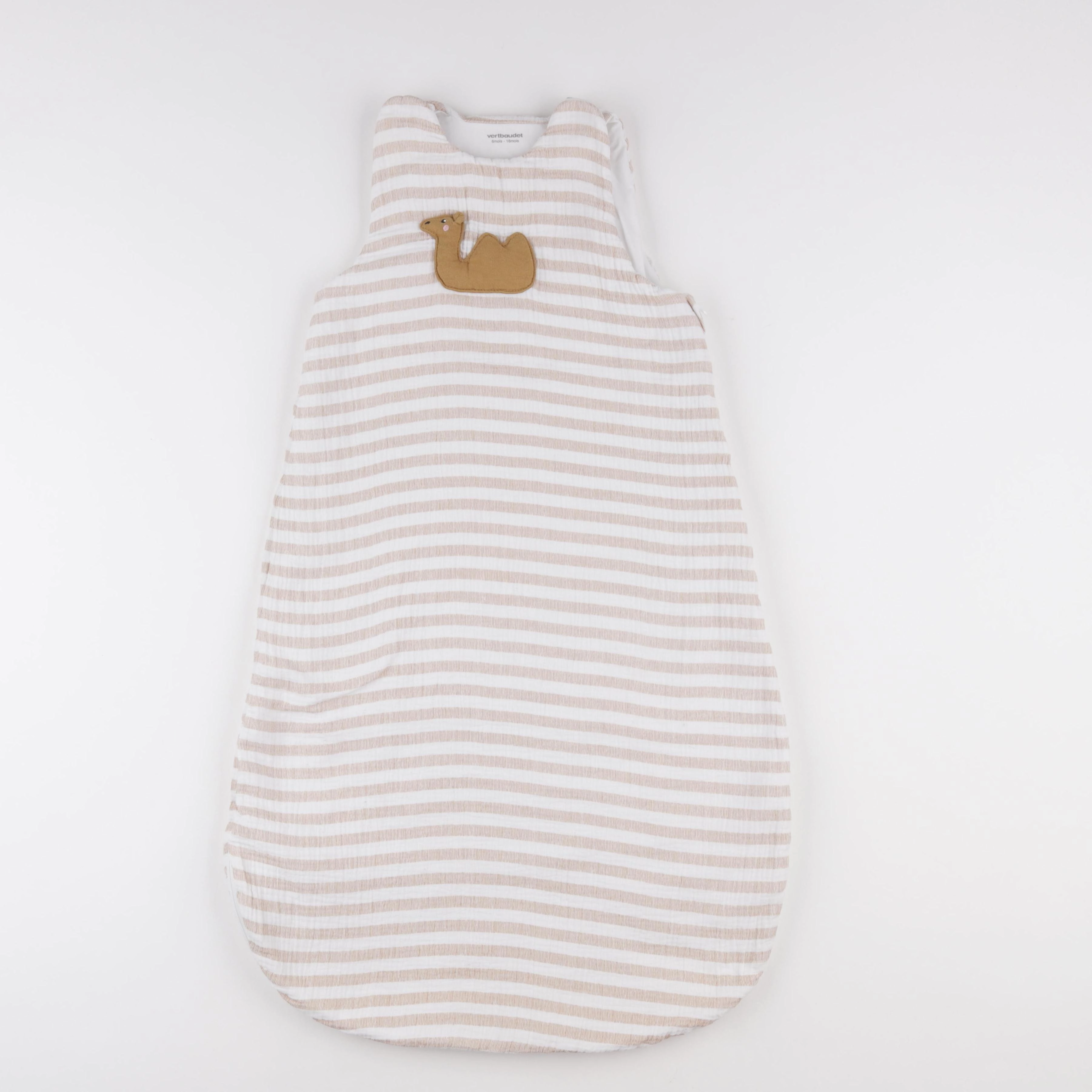 Vertbaudet - gigoteuse blanc, beige - 6/18 mois