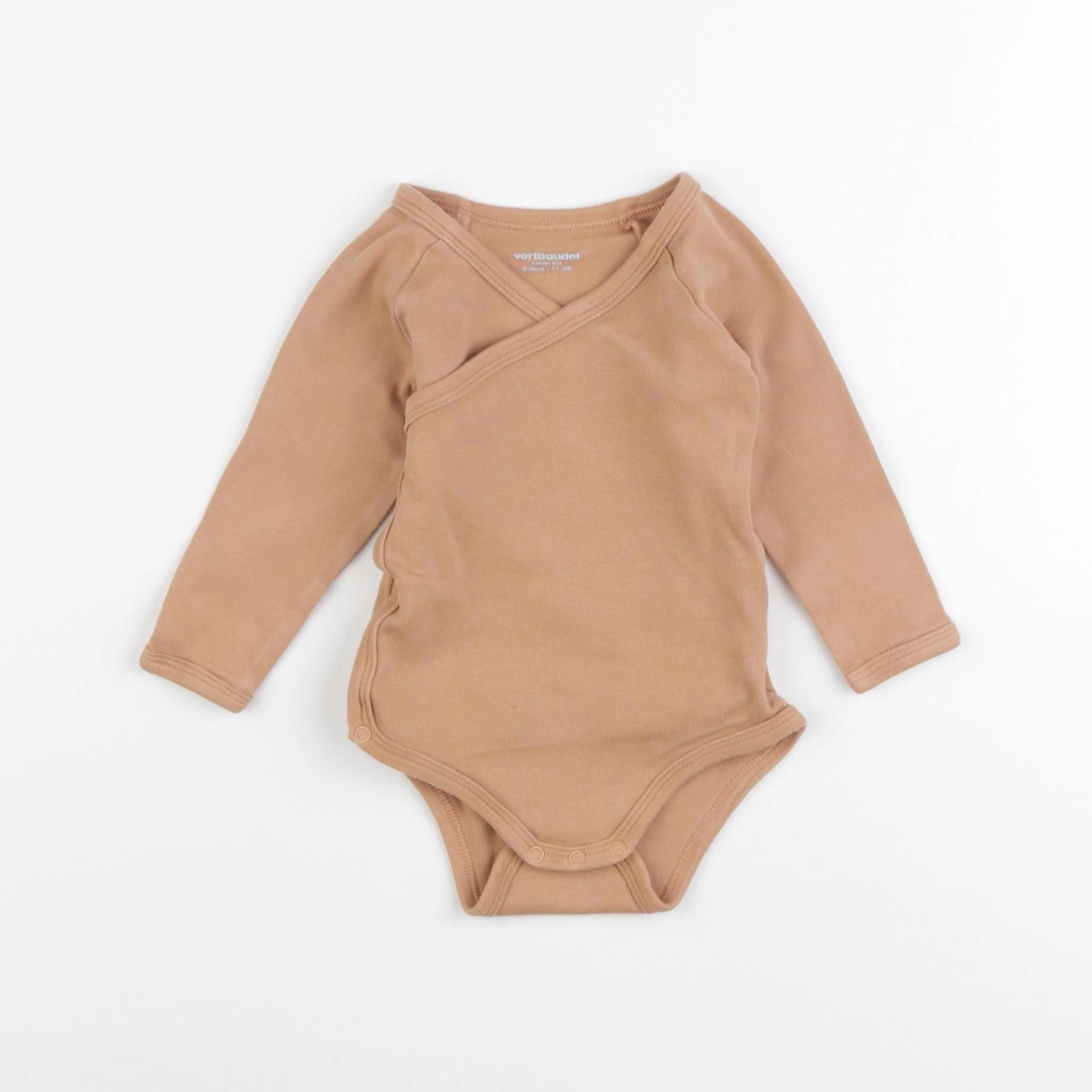 Vertbaudet - body marron - 9 mois