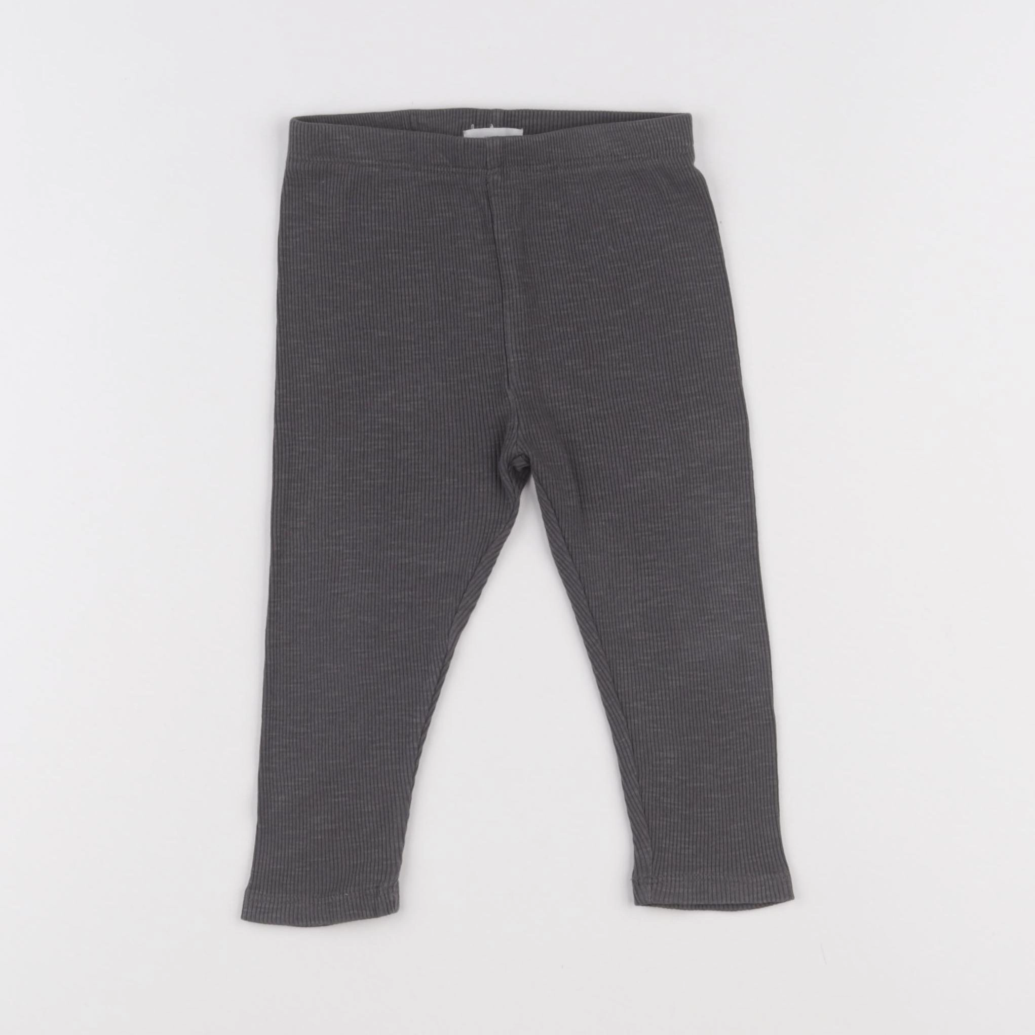 Vertbaudet - legging gris - 18 mois