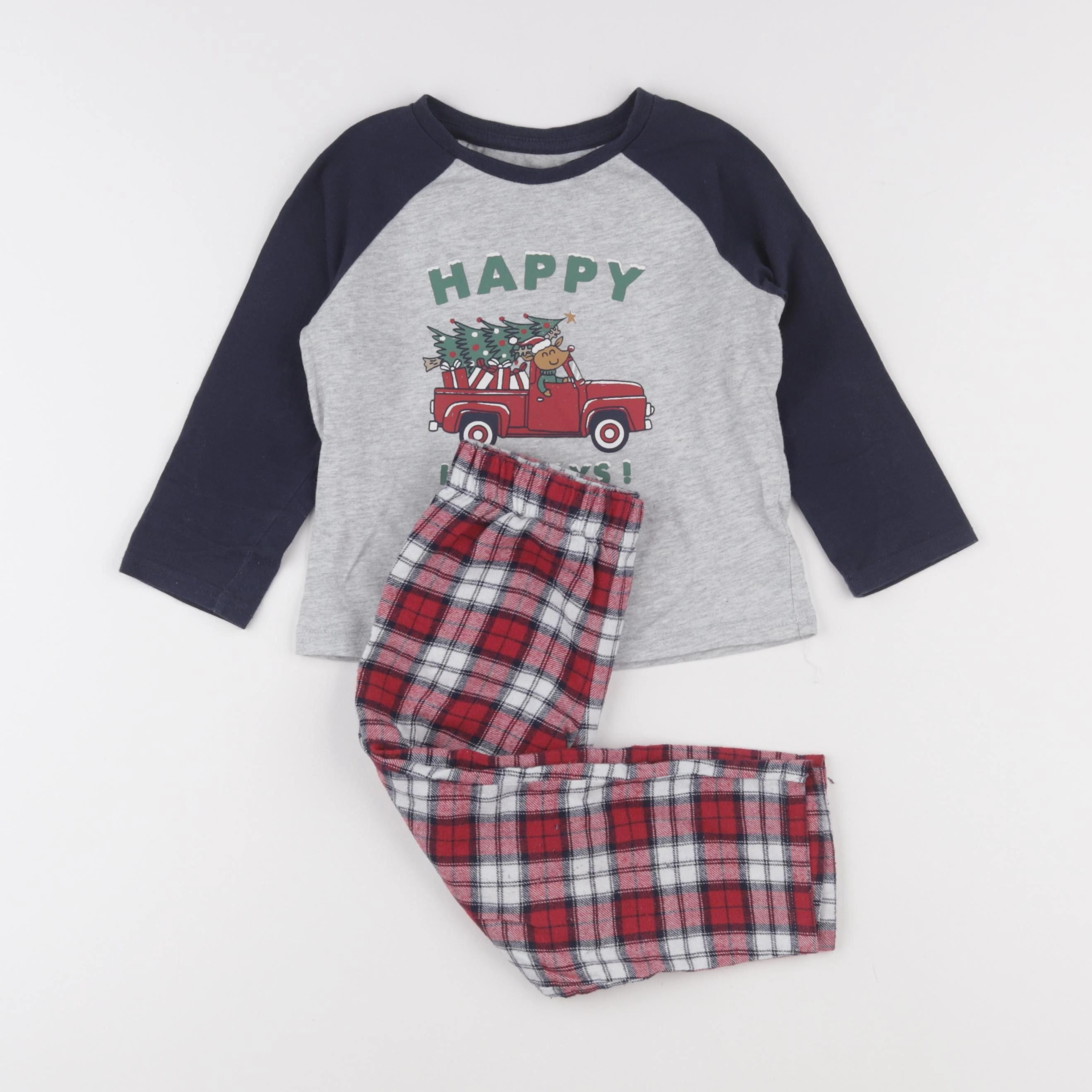Vertbaudet - pyjama coton multicolore - 3 ans