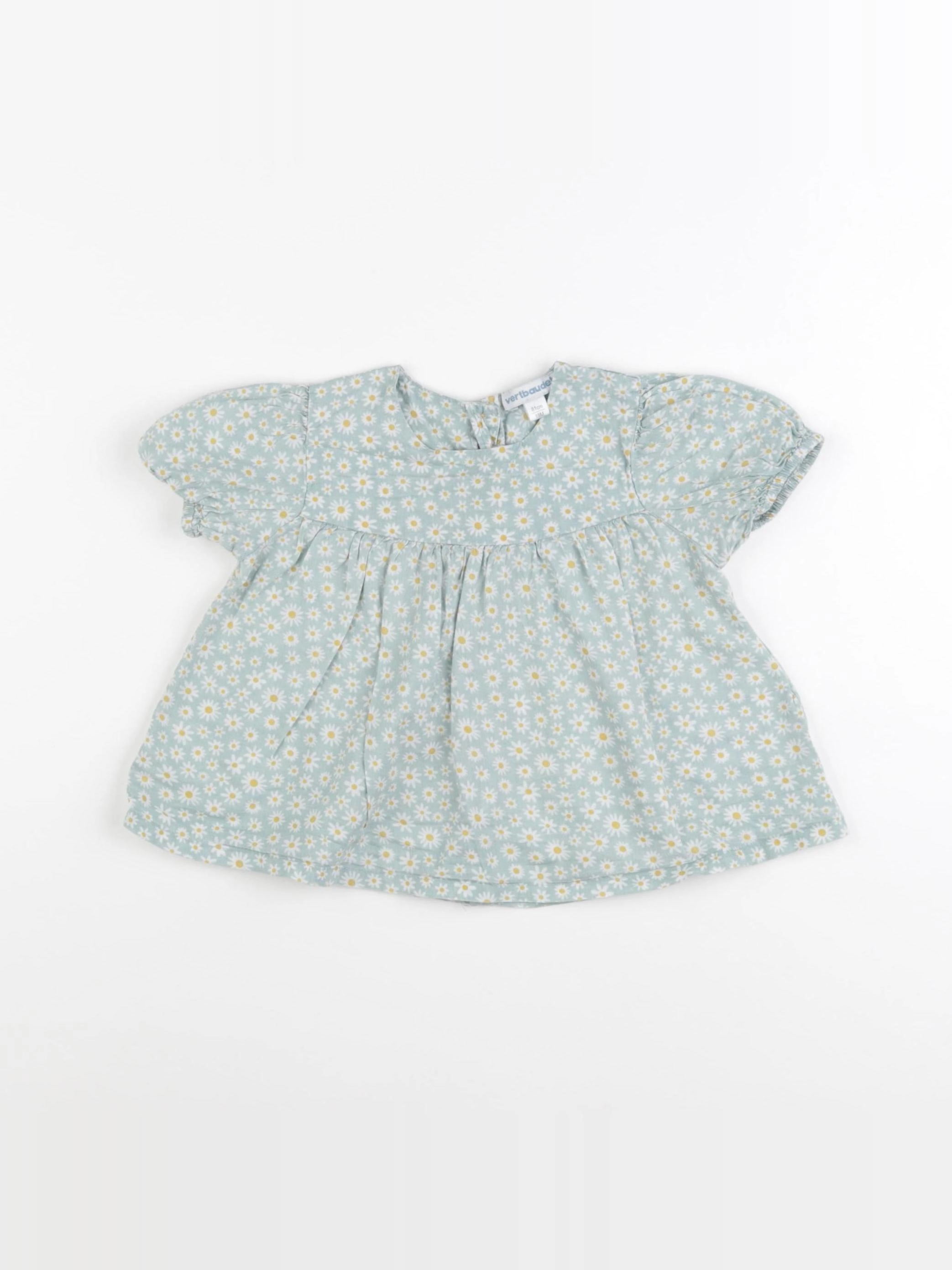 Vertbaudet - blouse vert - 18 mois