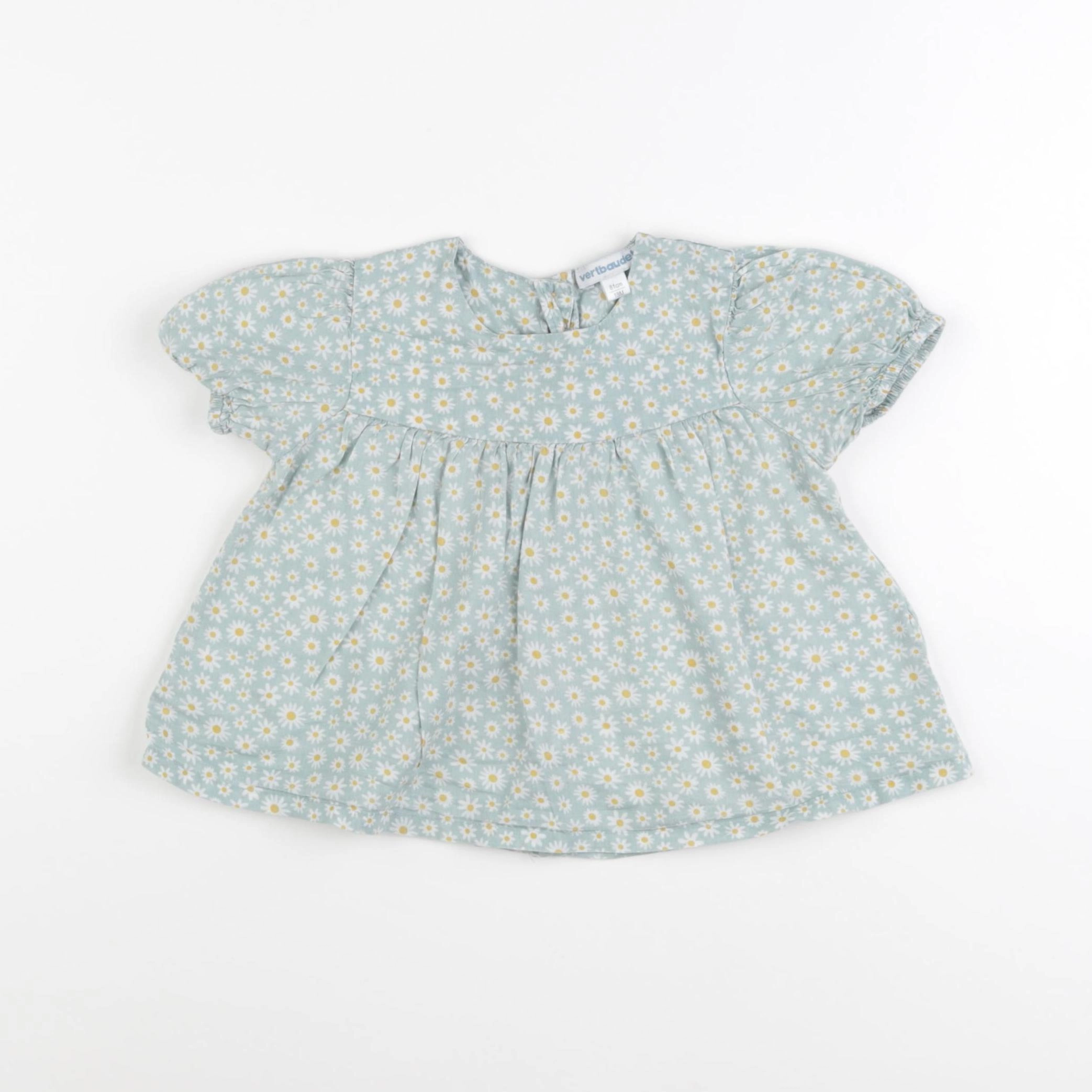 Vertbaudet - blouse vert - 18 mois