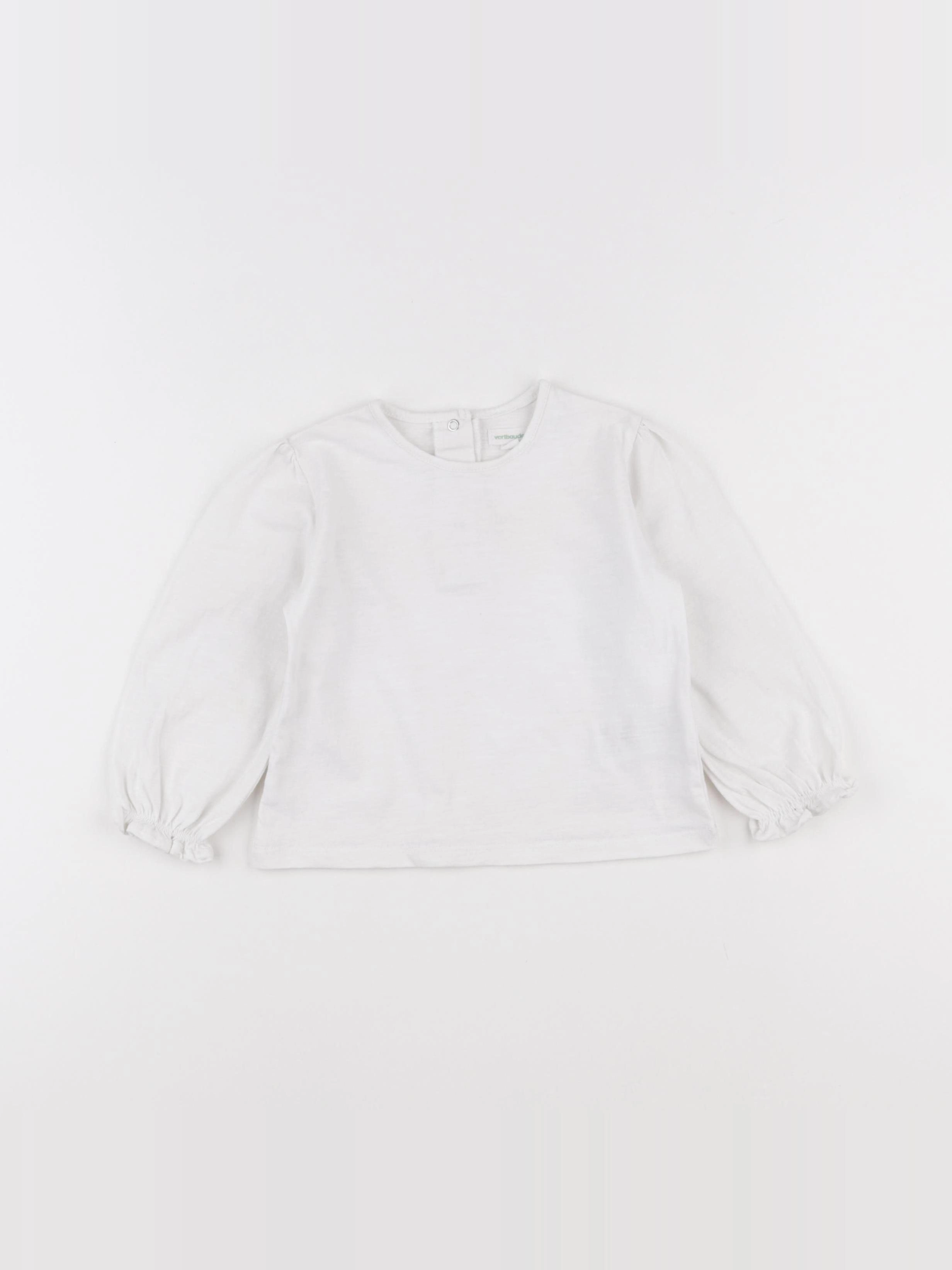 Vertbaudet - tee-shirt blanc - 18 mois