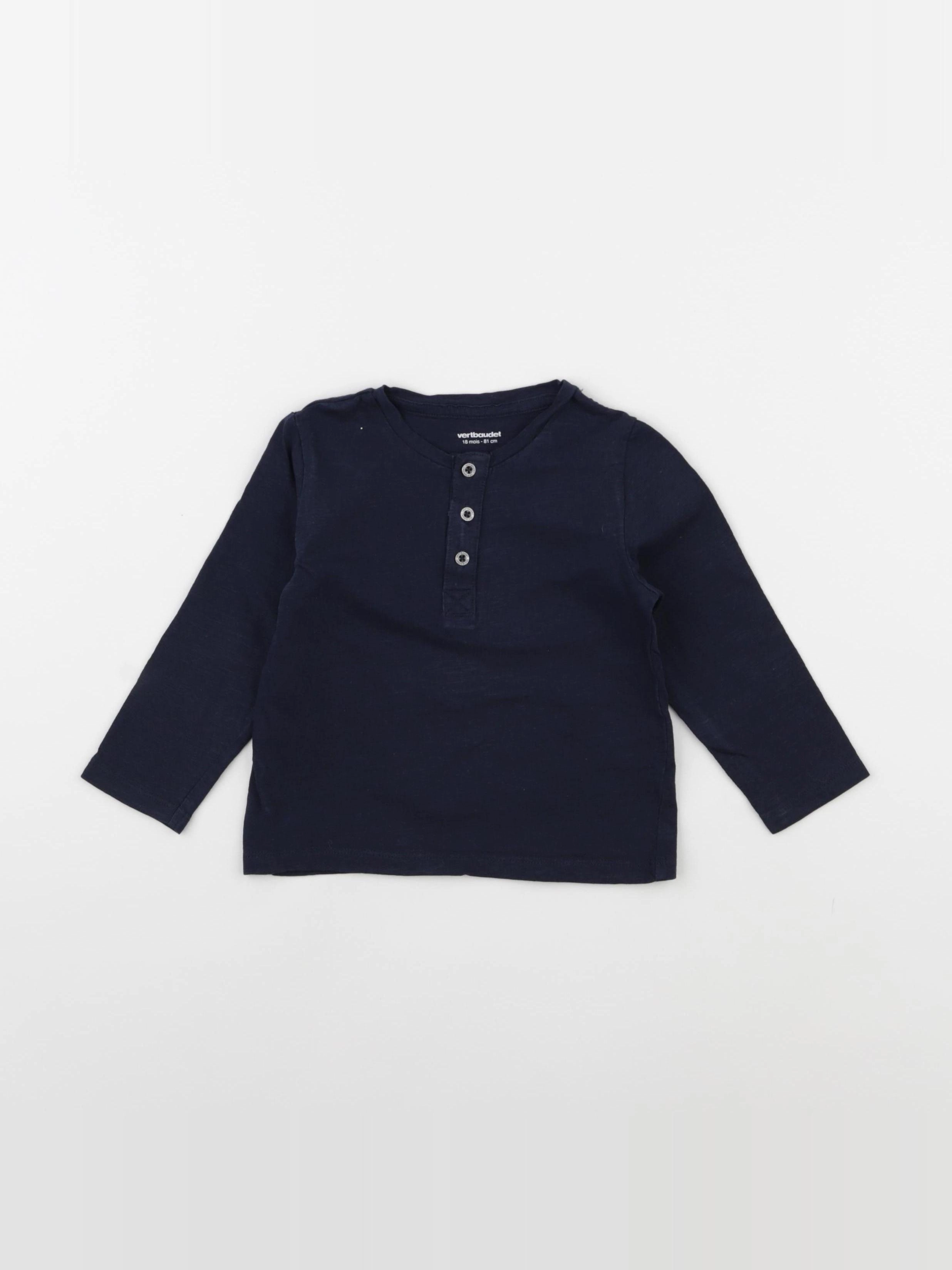 Vertbaudet - tee-shirt bleu - 18 mois