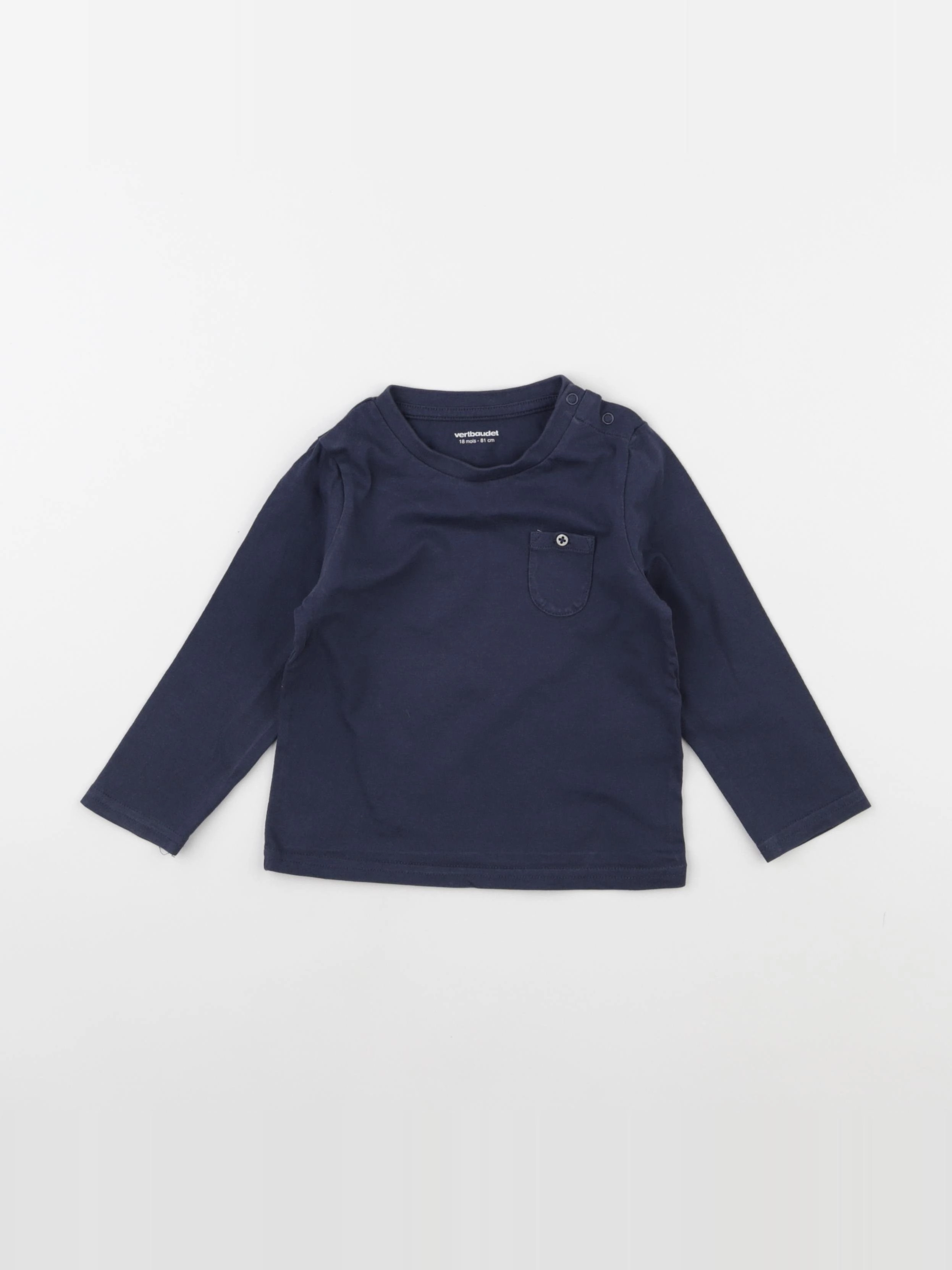 Vertbaudet - tee-shirt bleu - 18 mois