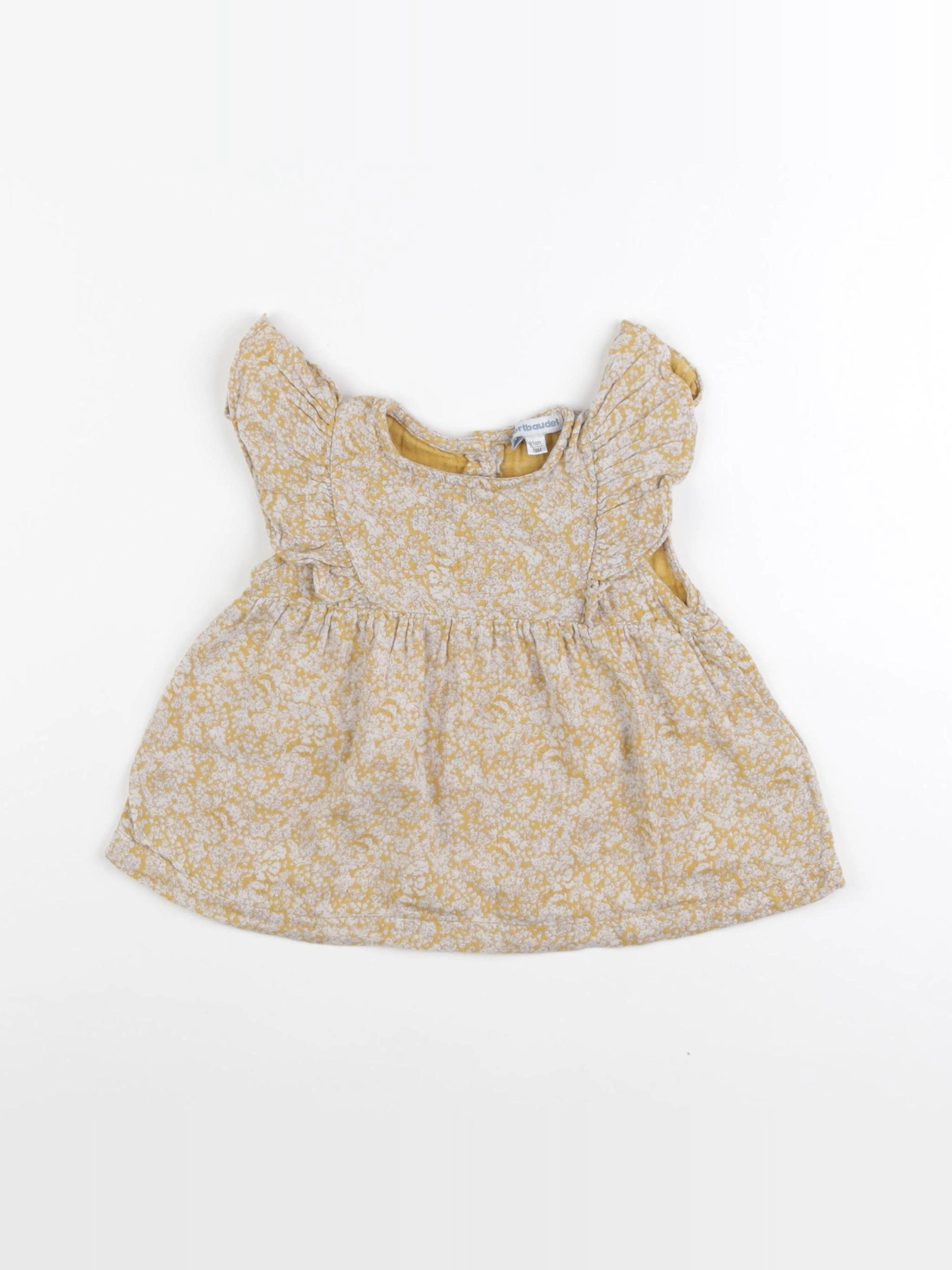 Vertbaudet - blouse jaune - 18 mois
