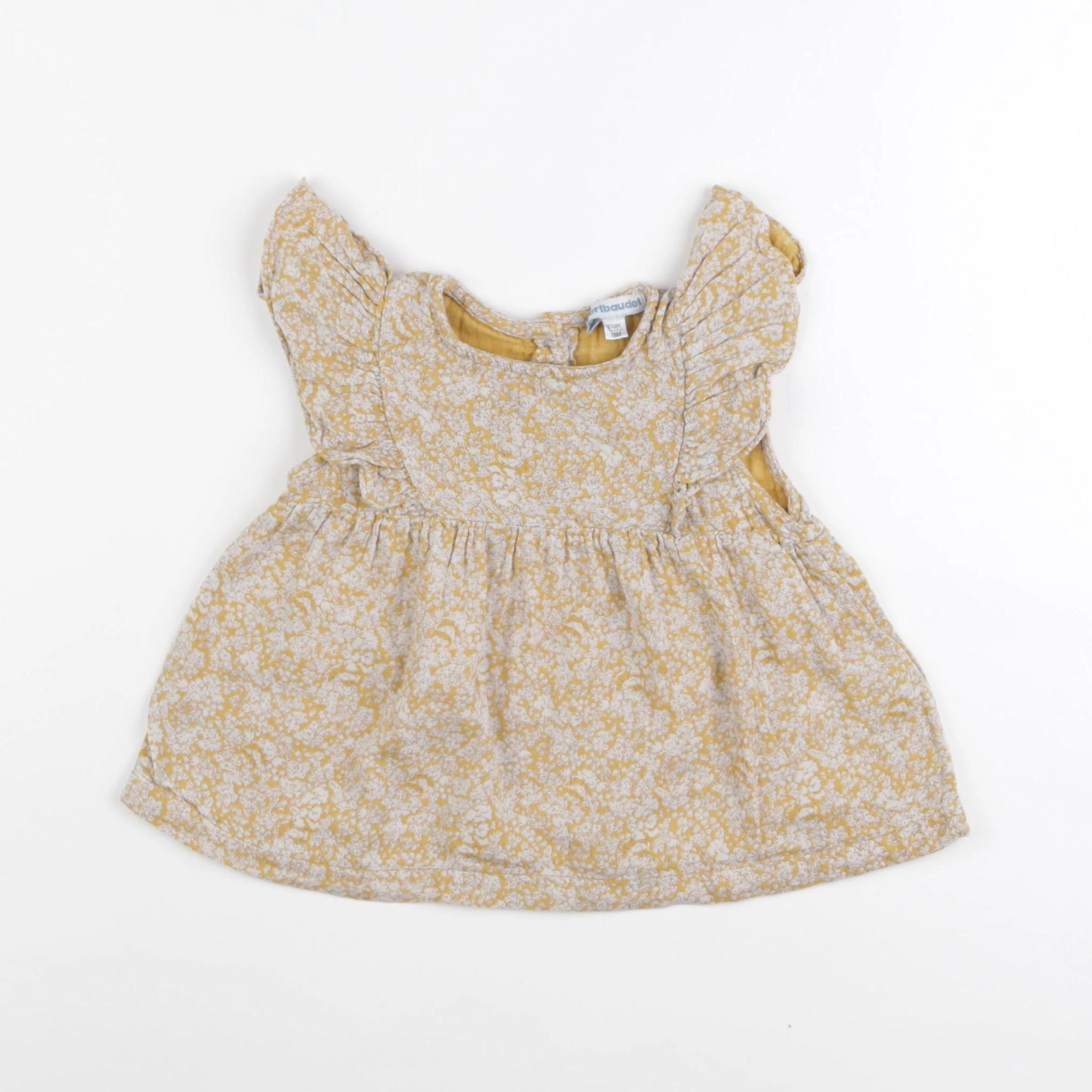 Vertbaudet - blouse jaune - 18 mois