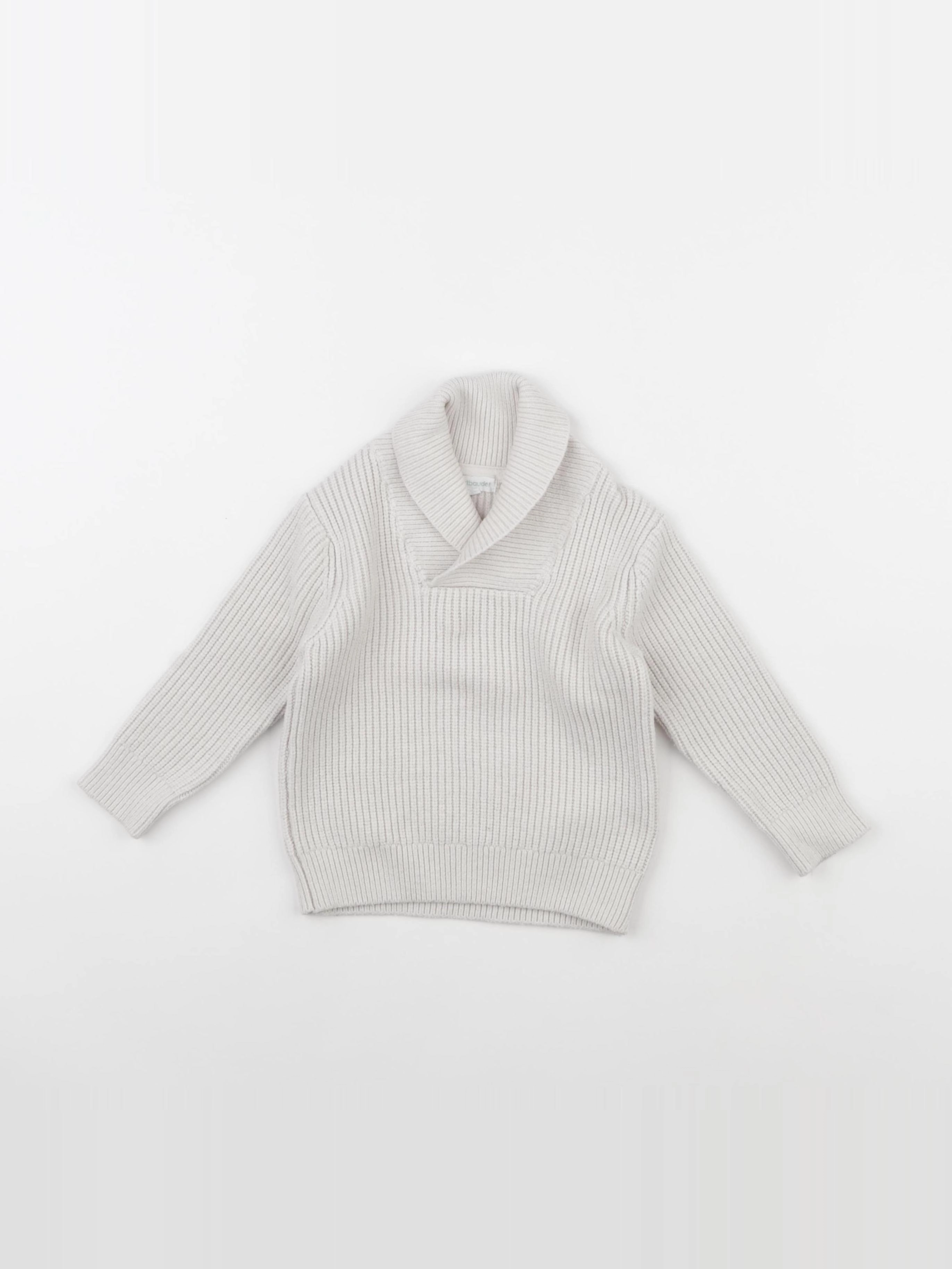 Vertbaudet - pull beige - 2 ans