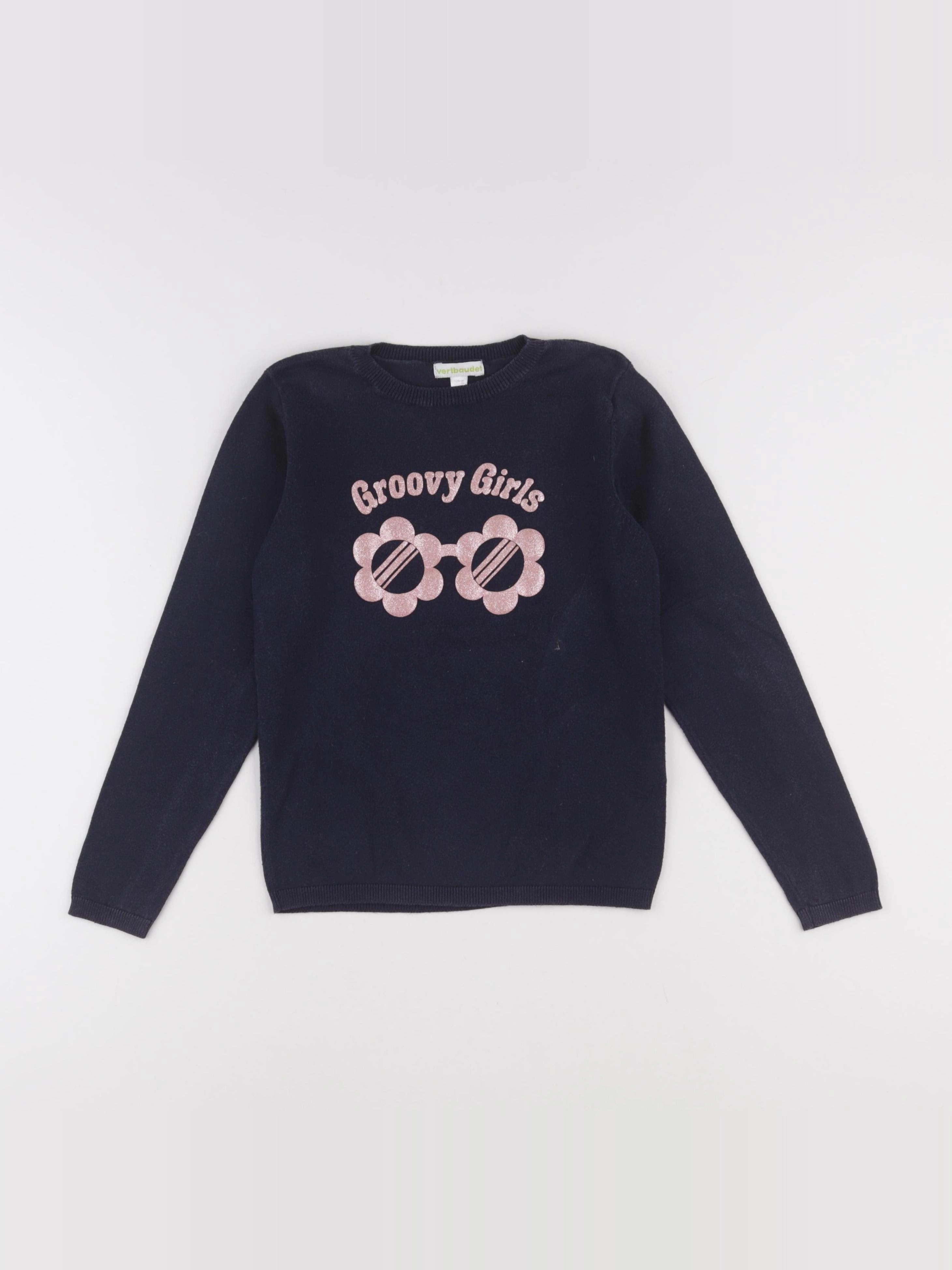 Vertbaudet - pull bleu - 8 ans