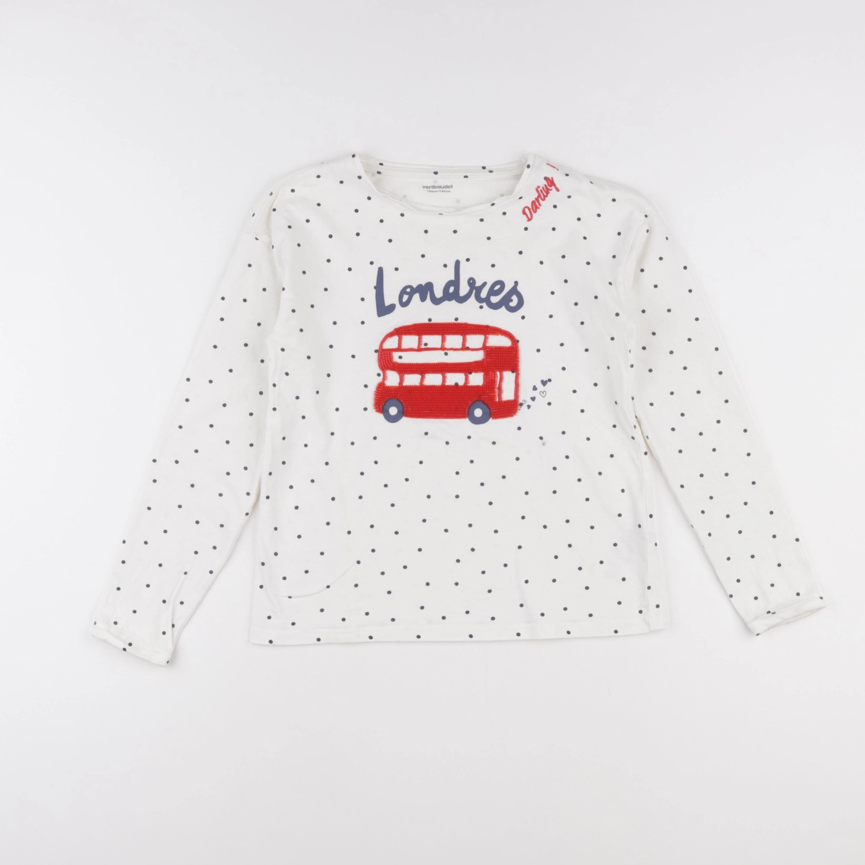 Vertbaudet - tee-shirt multicolore - 10 ans