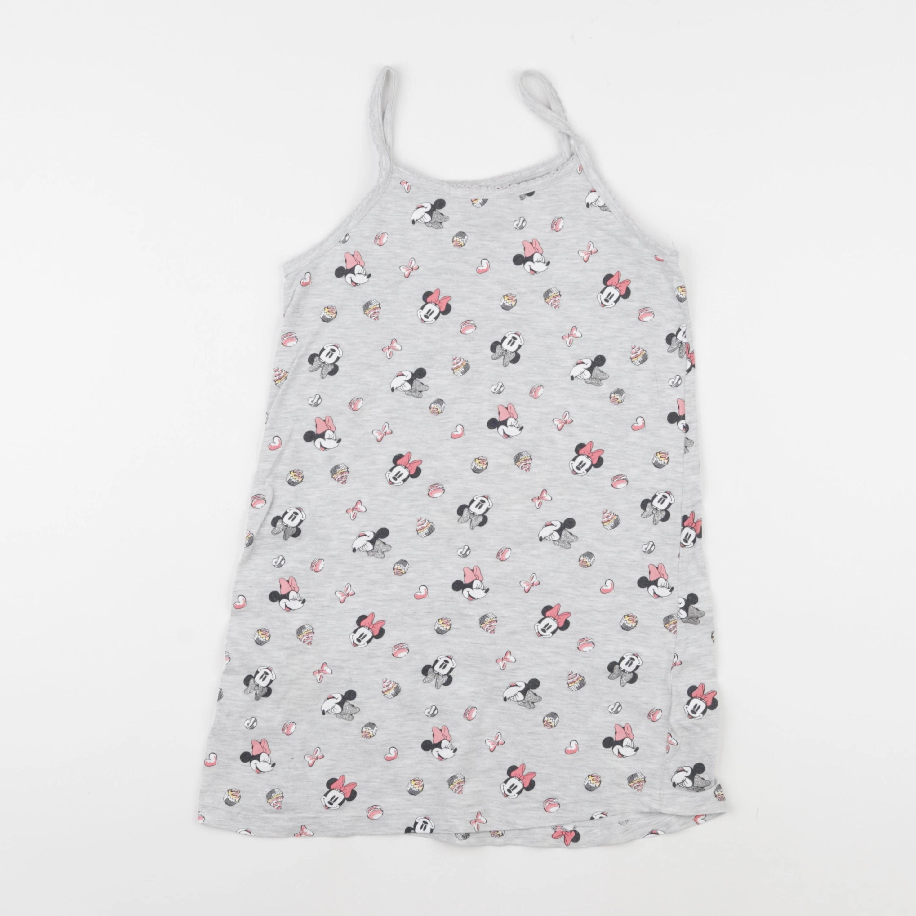 Vertbaudet - chemise de nuit coton gris - 8 ans