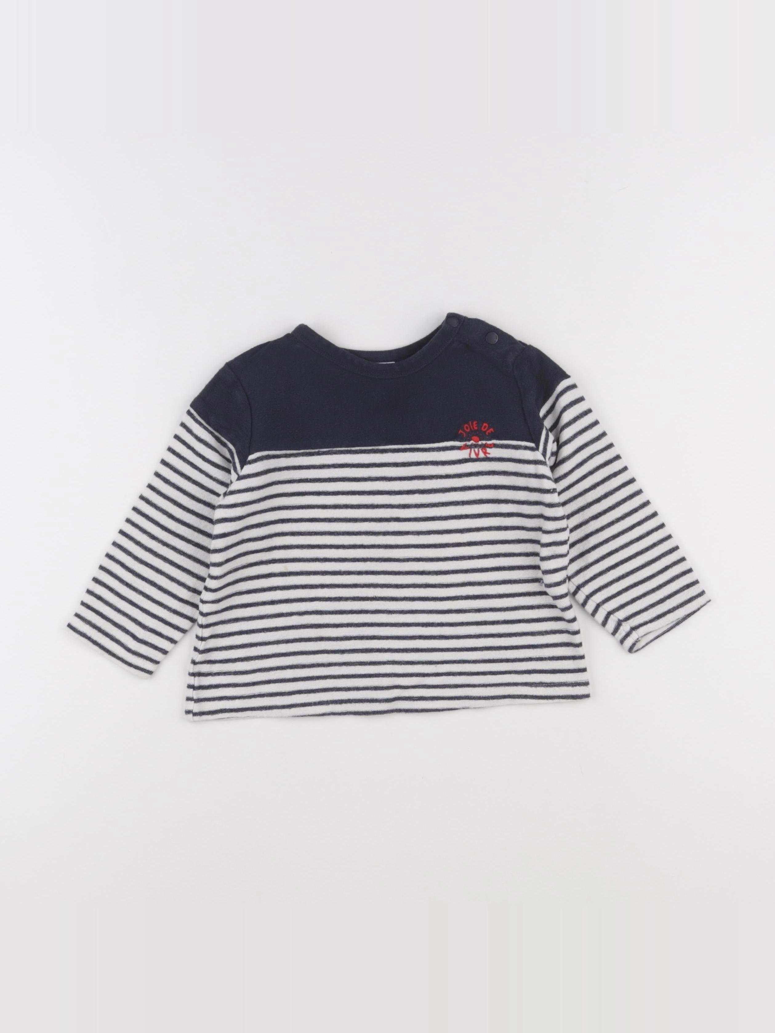 Tape à l'oeil - sweat blanc, bleu - 24 mois