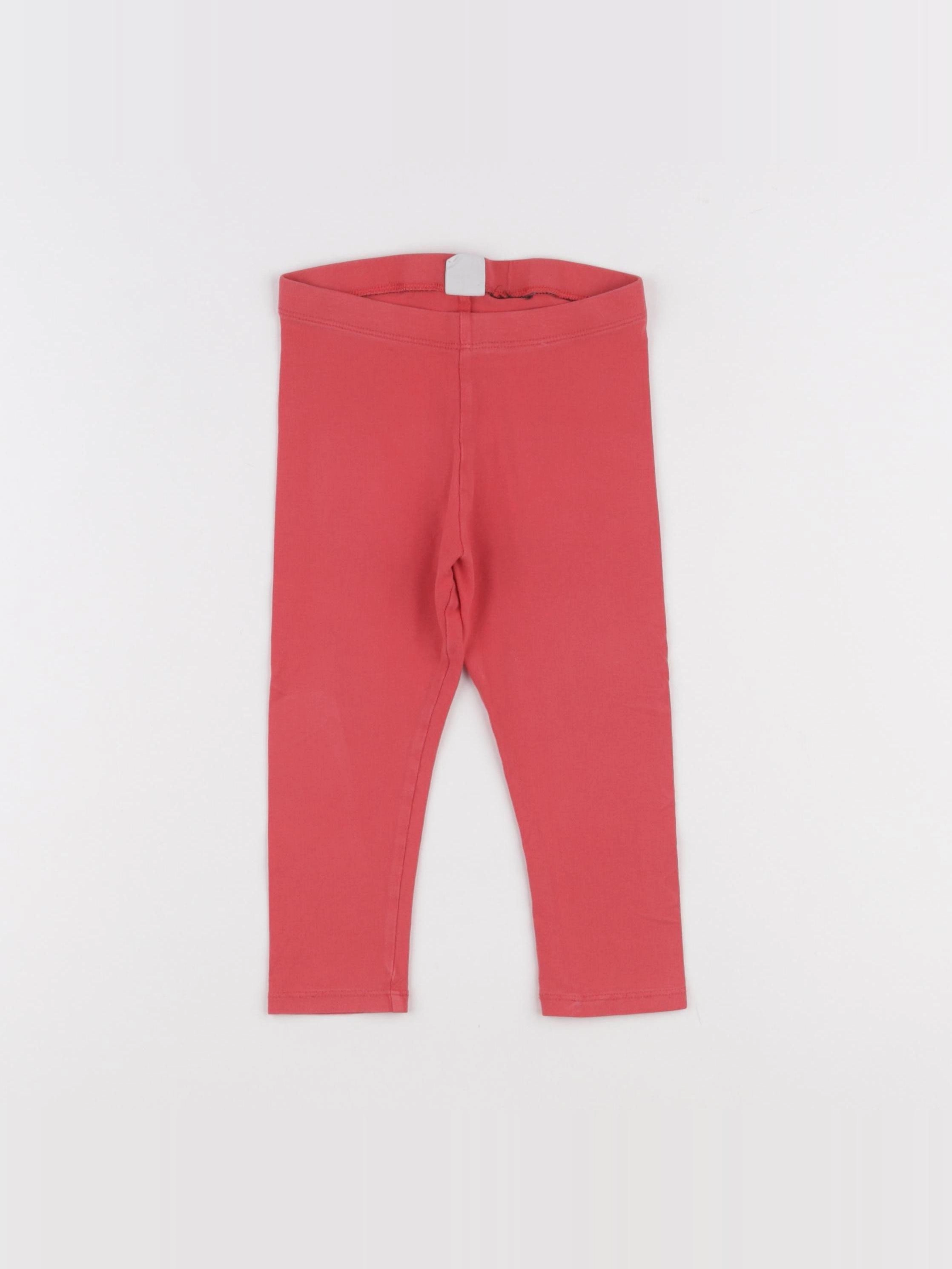 H&M - legging rouge - 18/24 mois