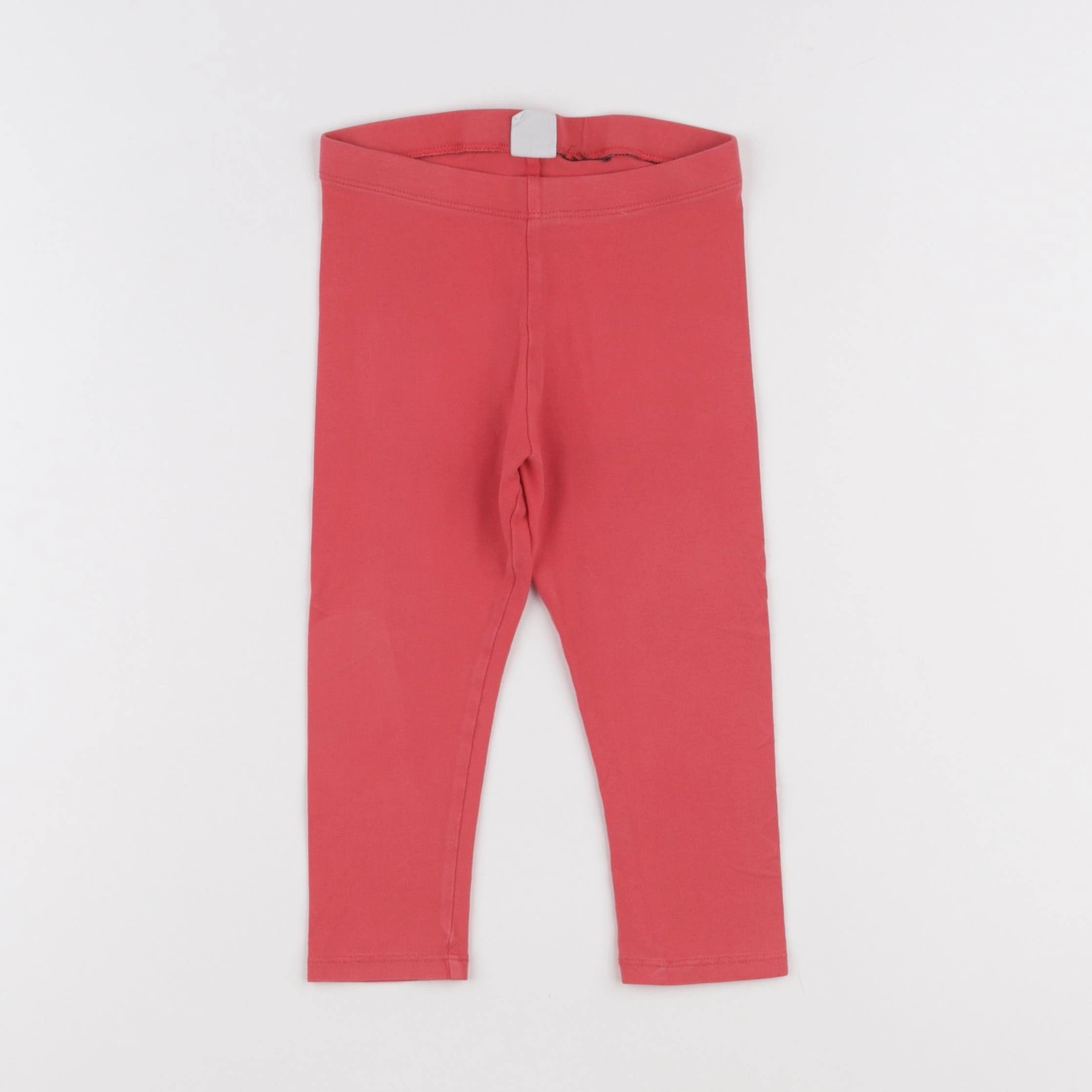 H&M - legging rouge - 18/24 mois