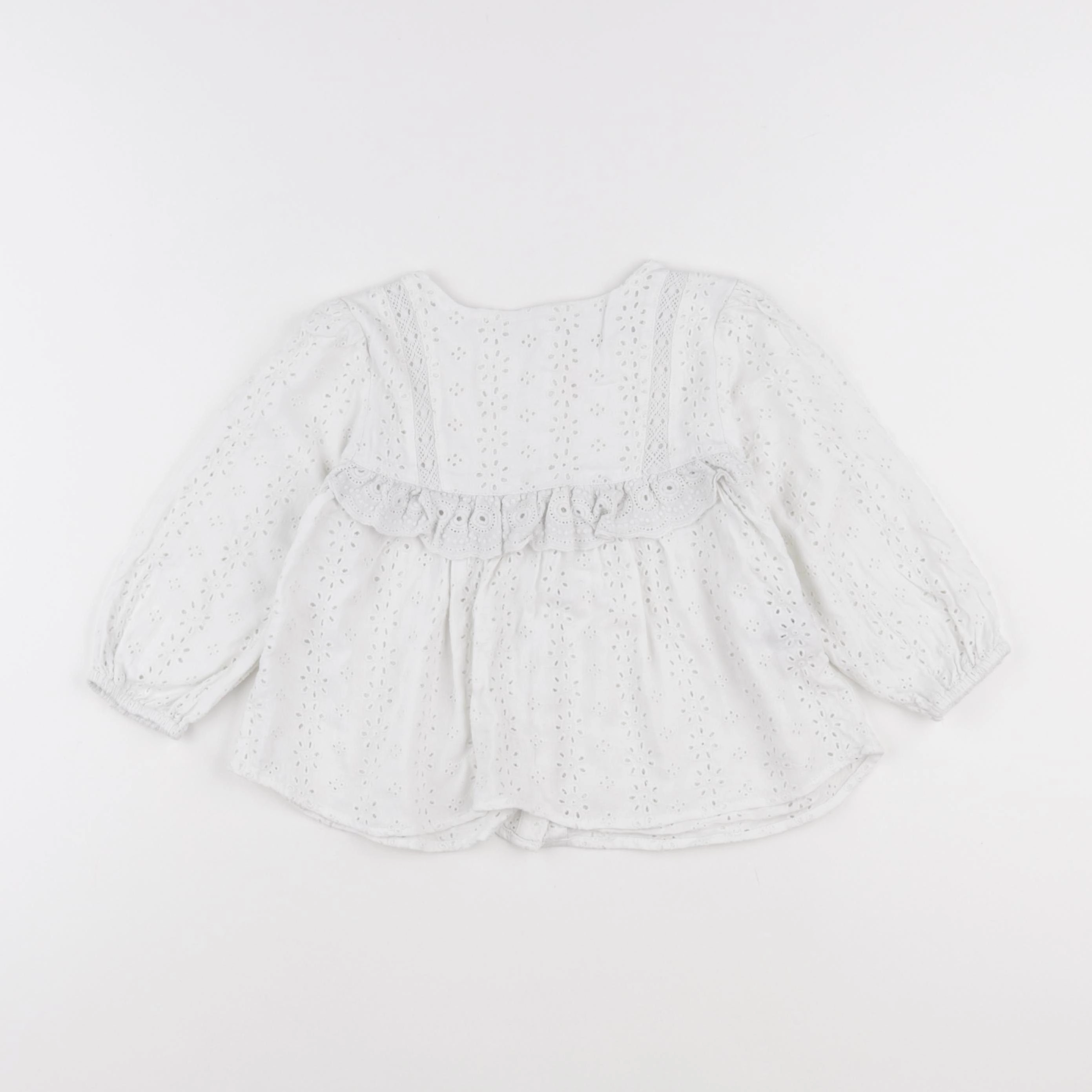Zara - blouse blanc - 3/4 ans