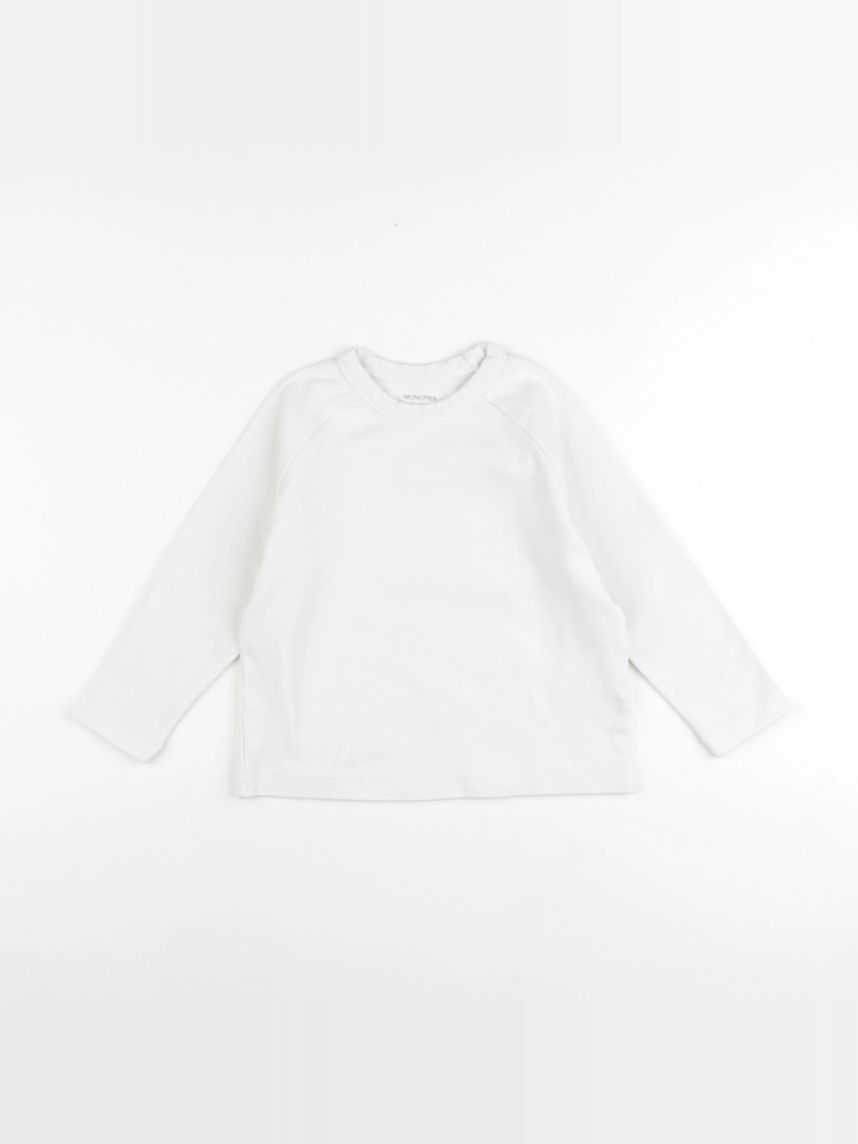 Monoprix - tee-shirt blanc - 4 ans
