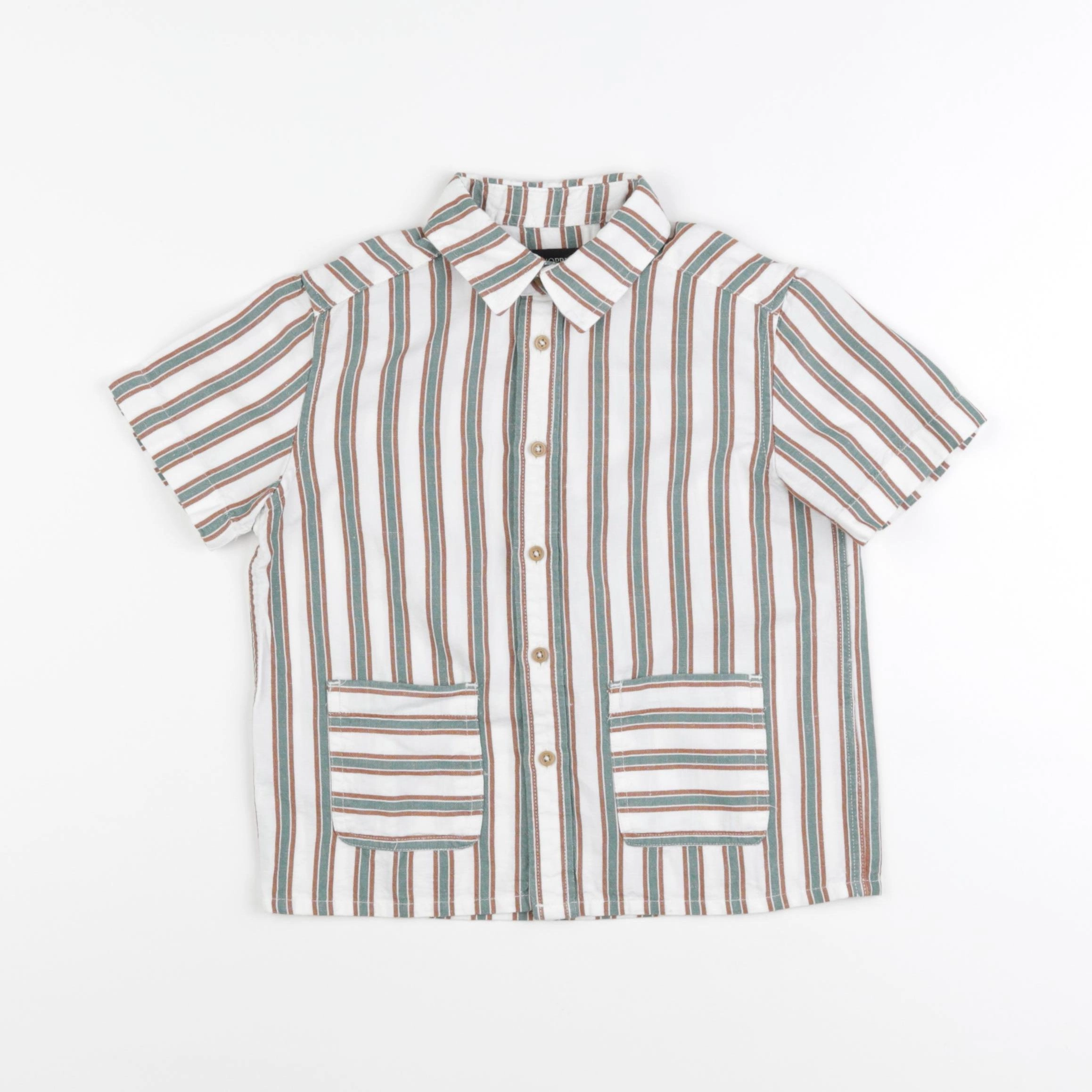 Monoprix - chemise vert - 4 ans