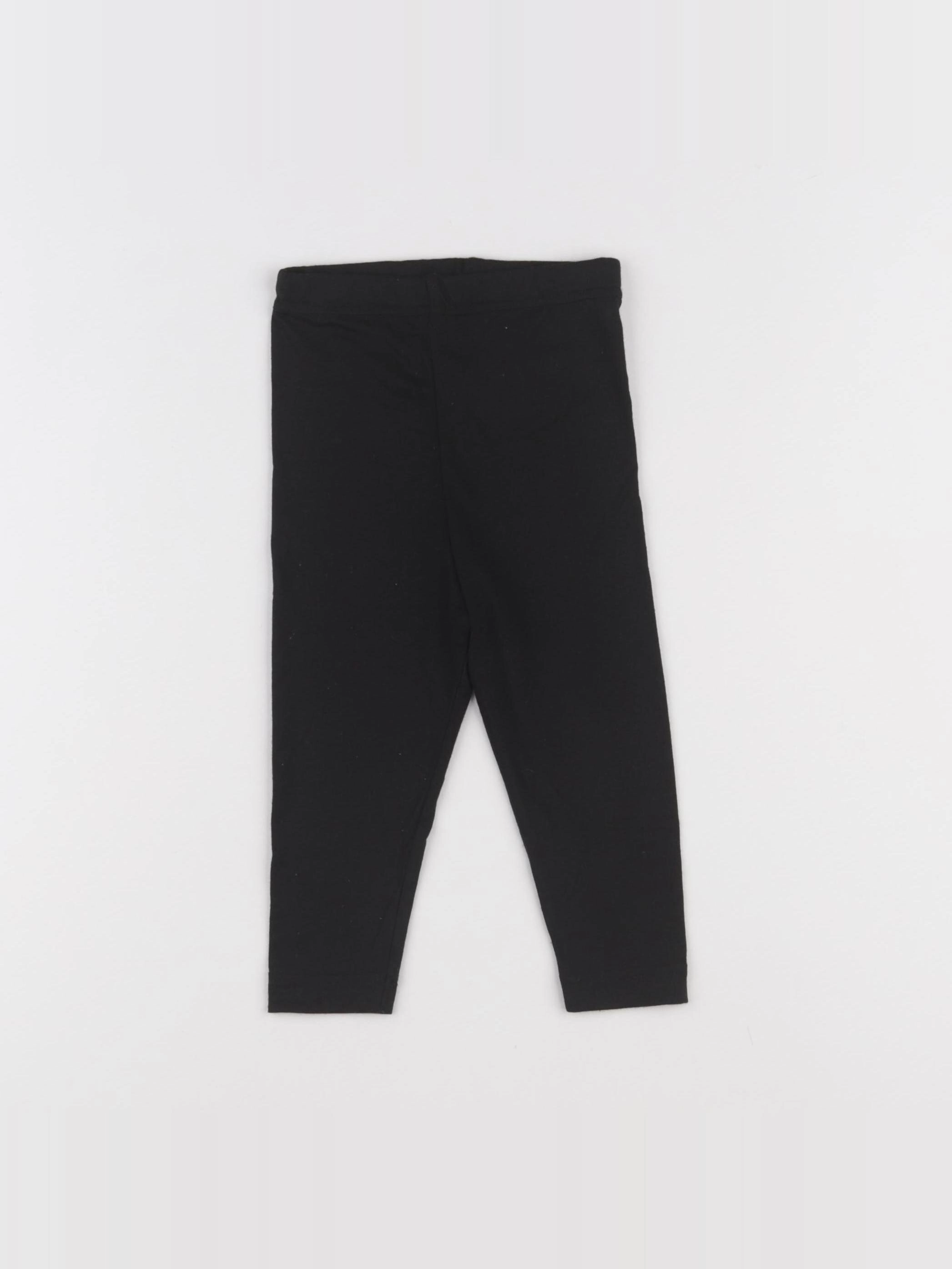 Uniqlo - legging noir - 12/18 mois