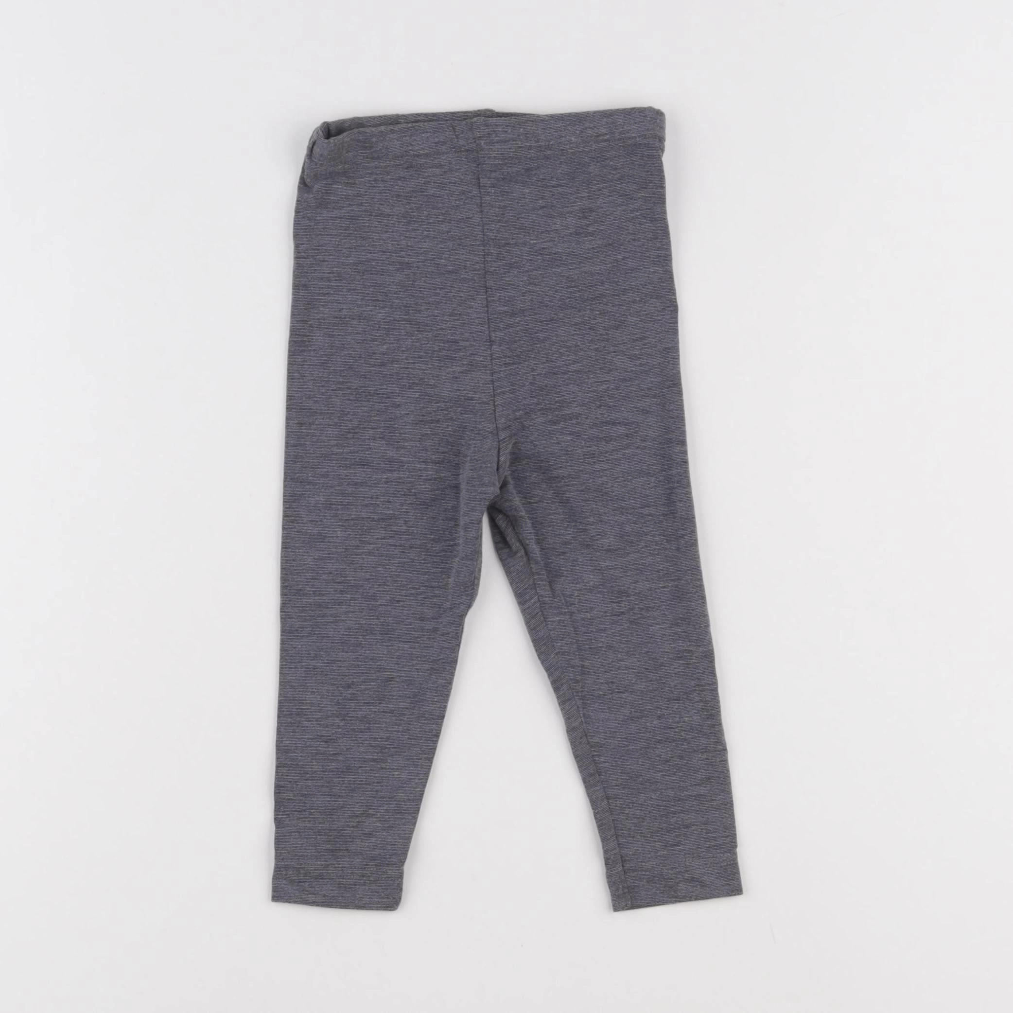 Uniqlo - legging noir, gris - 12/18 mois