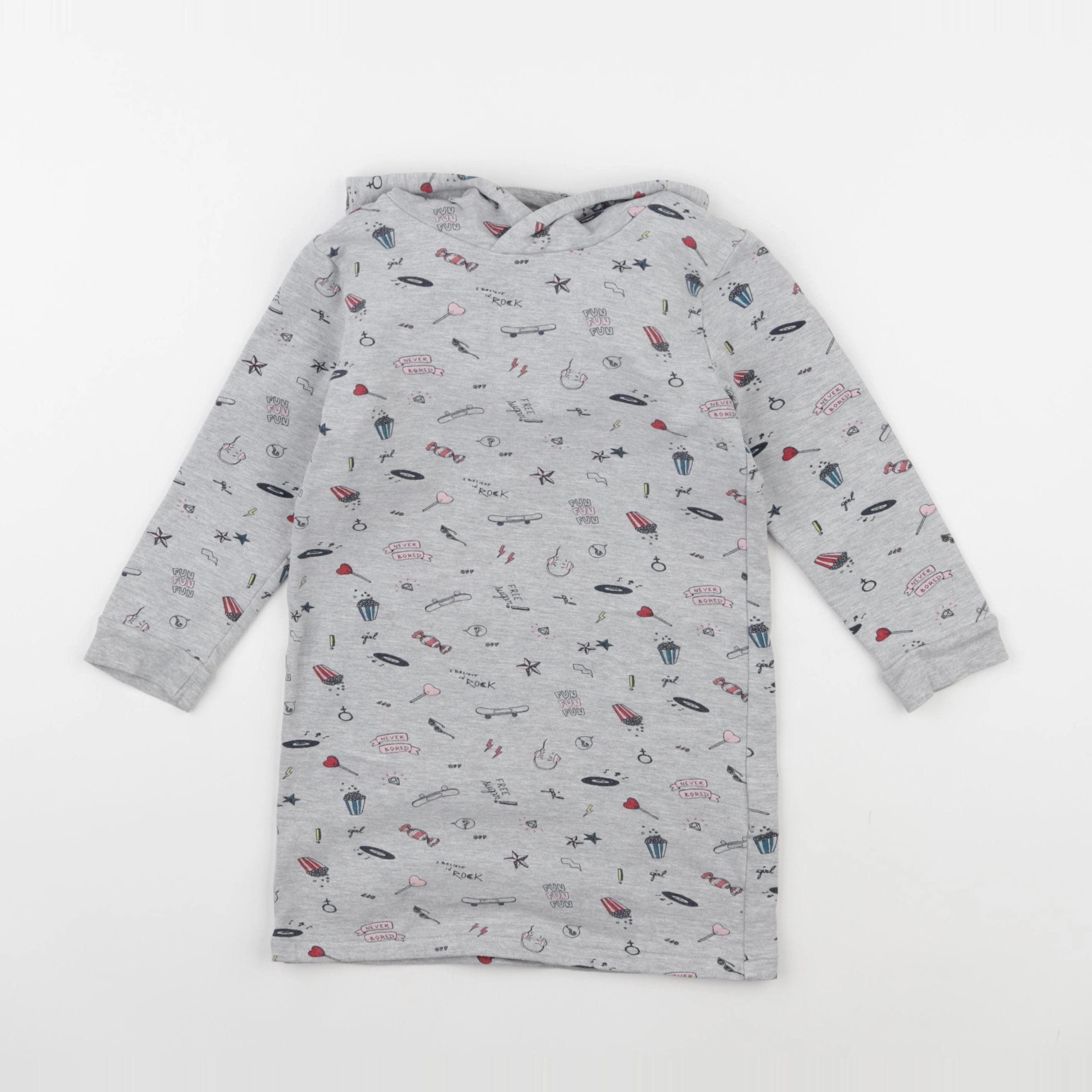 Vertbaudet - robe gris - 6 ans