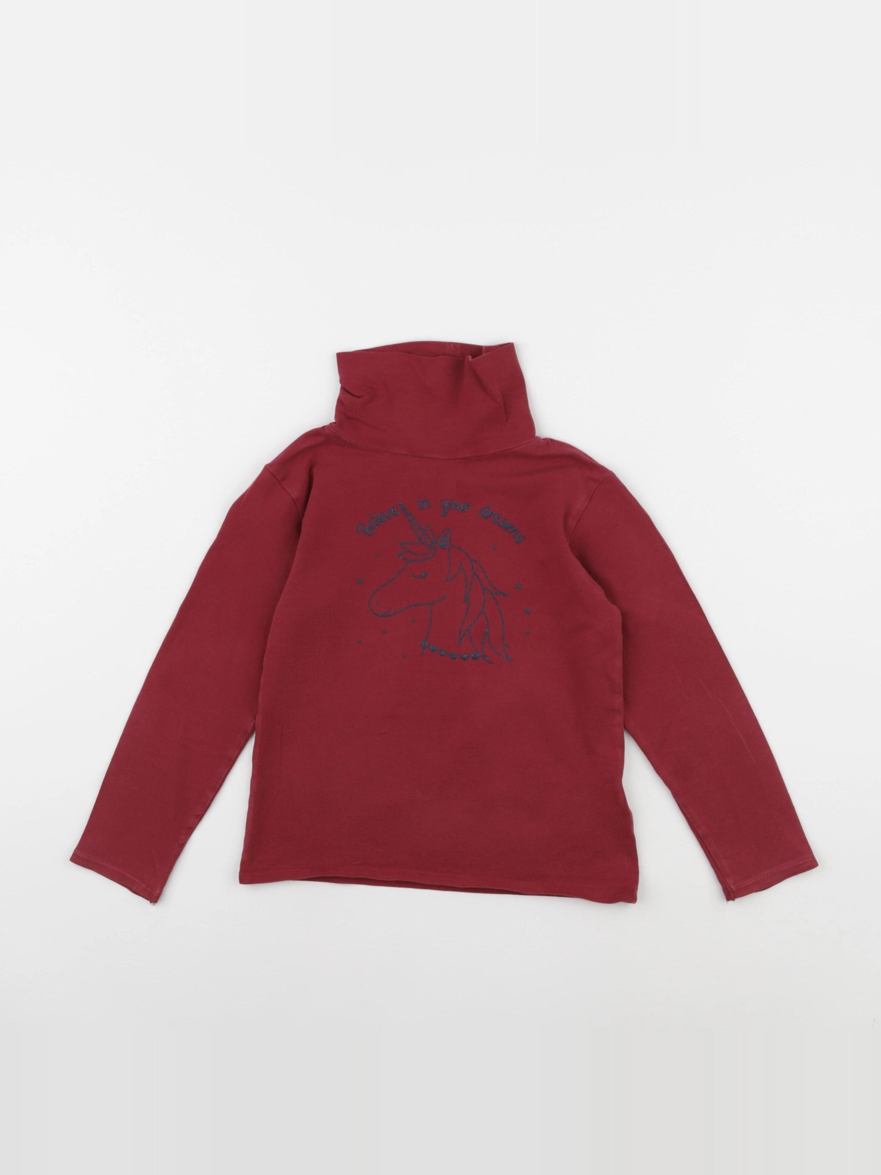 Vertbaudet - sous-pull rouge - 6 ans