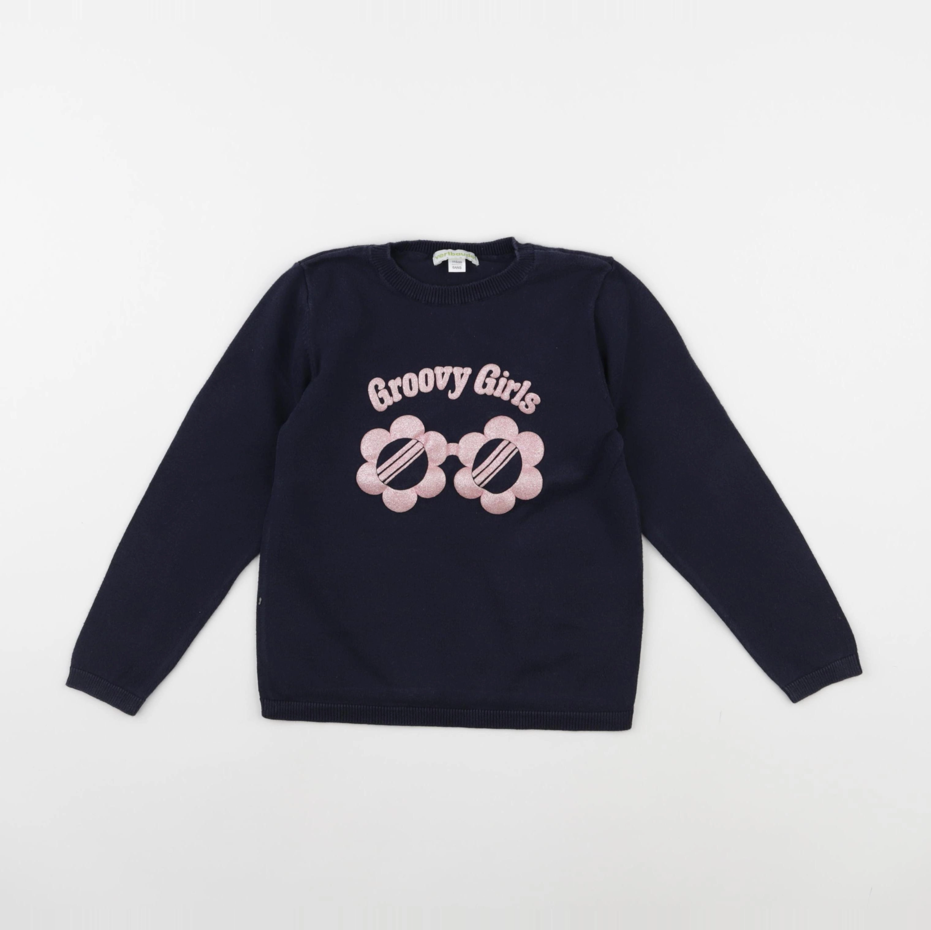 Vertbaudet - pull bleu - 6 ans