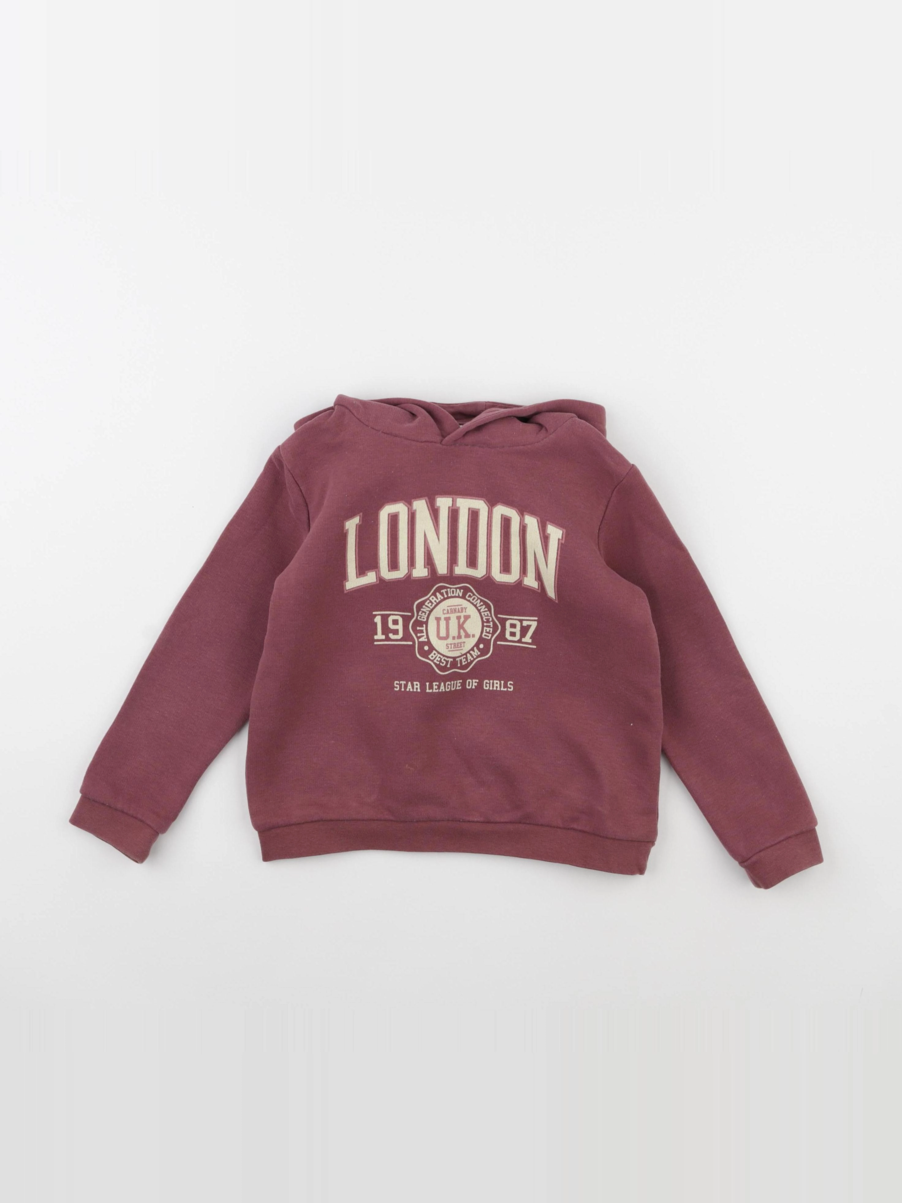 Vertbaudet - sweat rouge - 4 ans