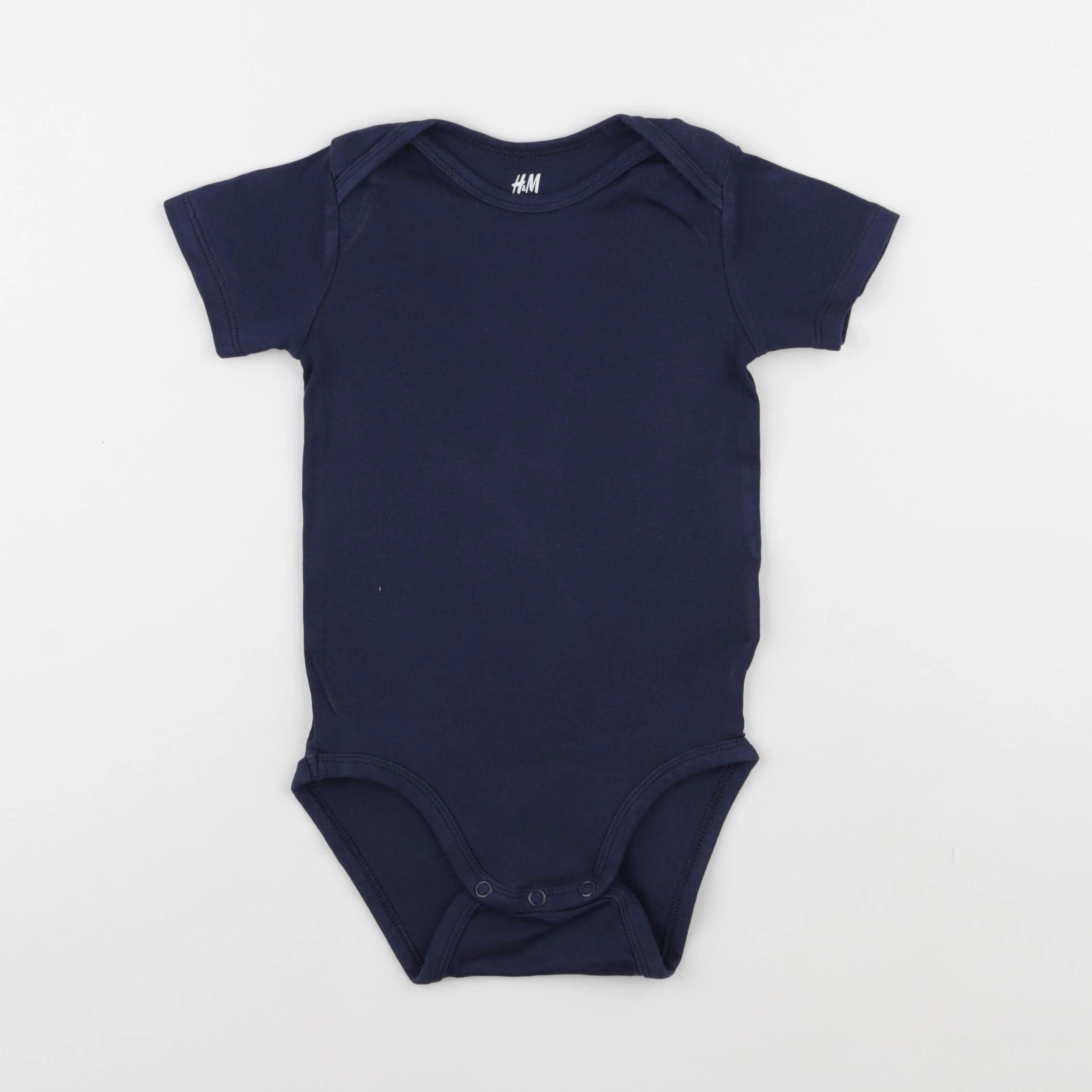H&M - body bleu - 12/18 mois